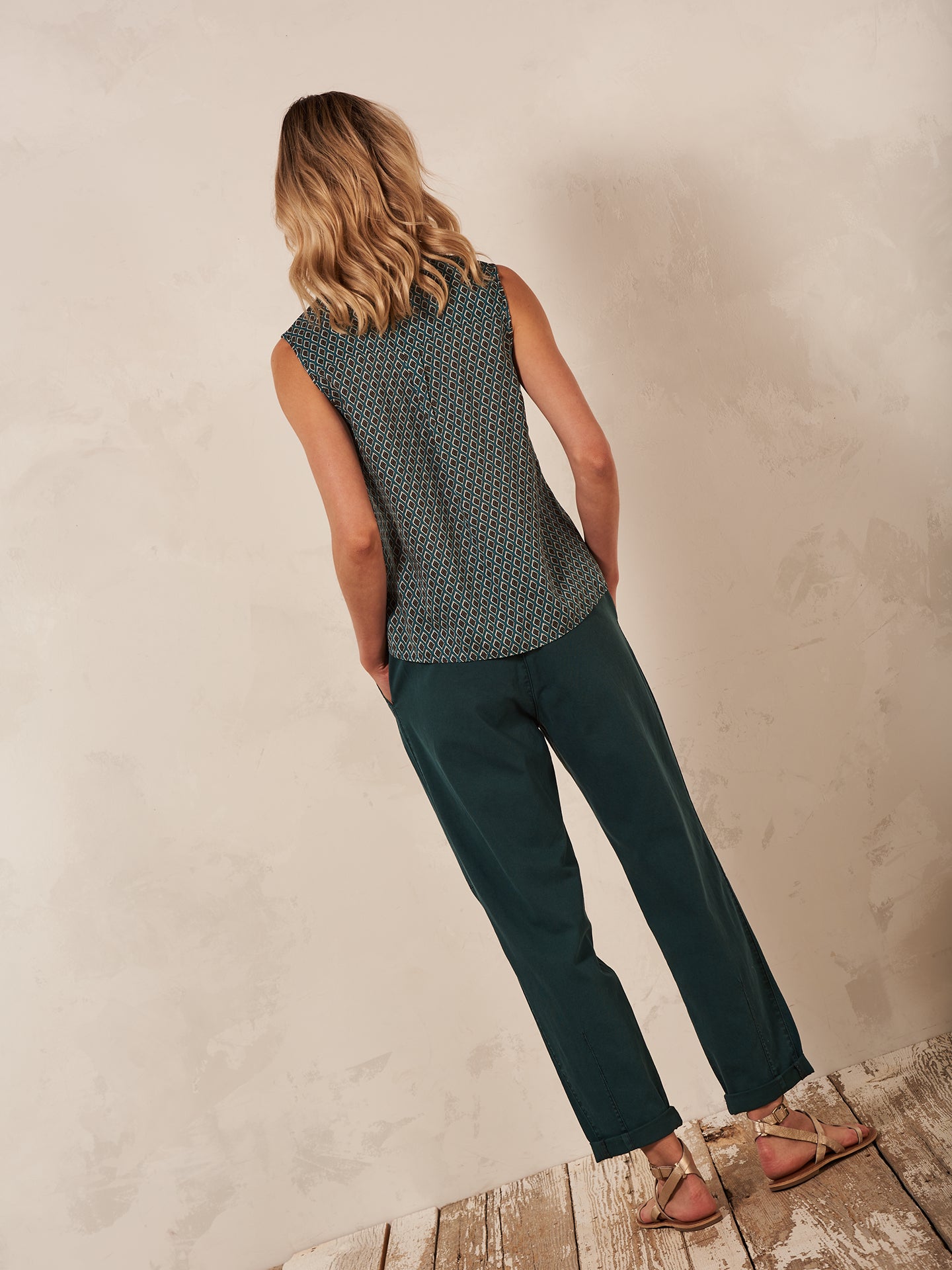 Bluse mit Reverskragen