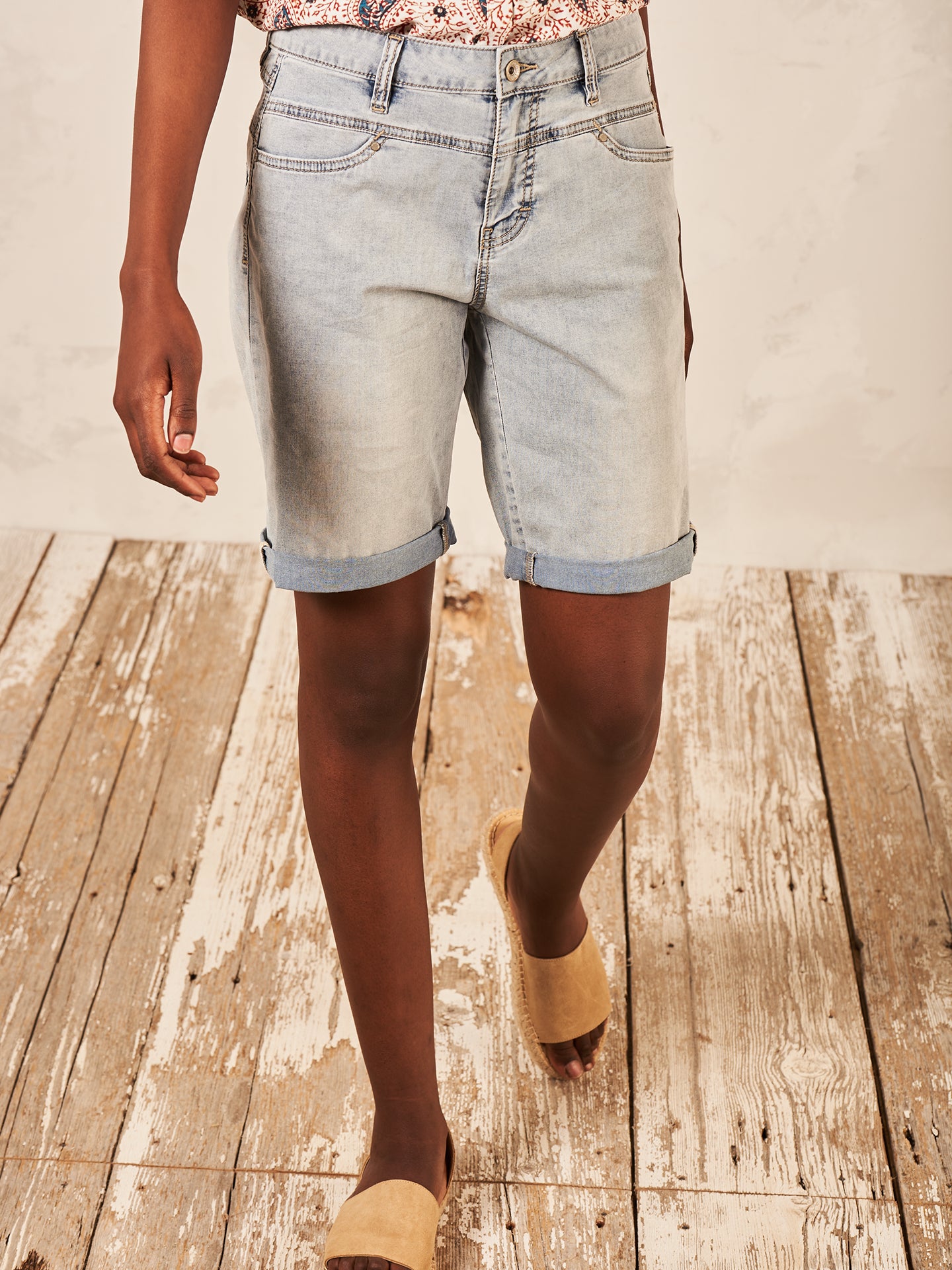 Denim shorts