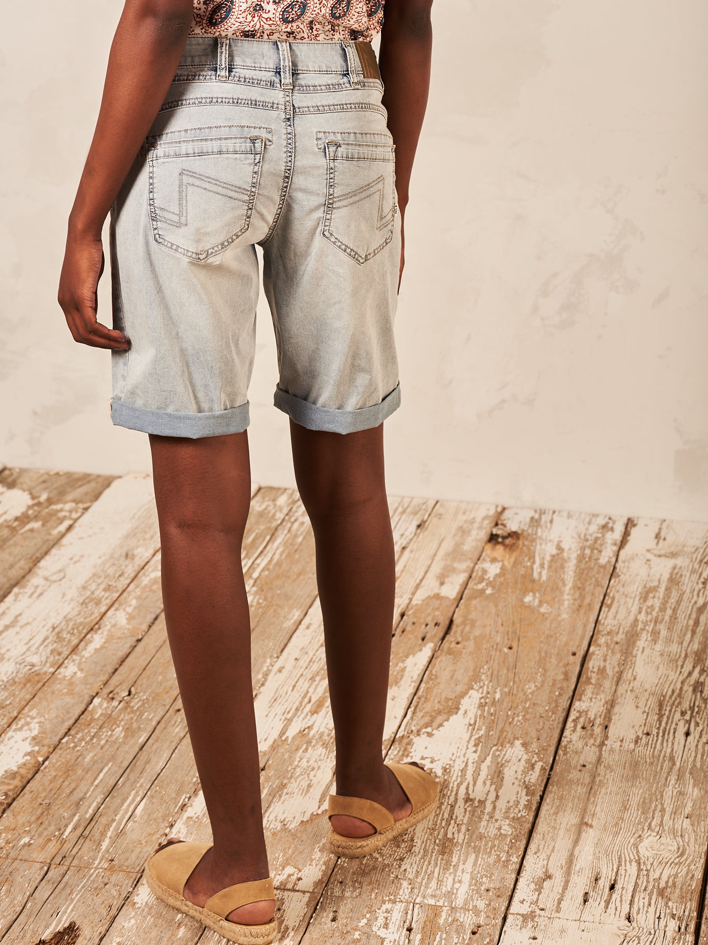Denim shorts