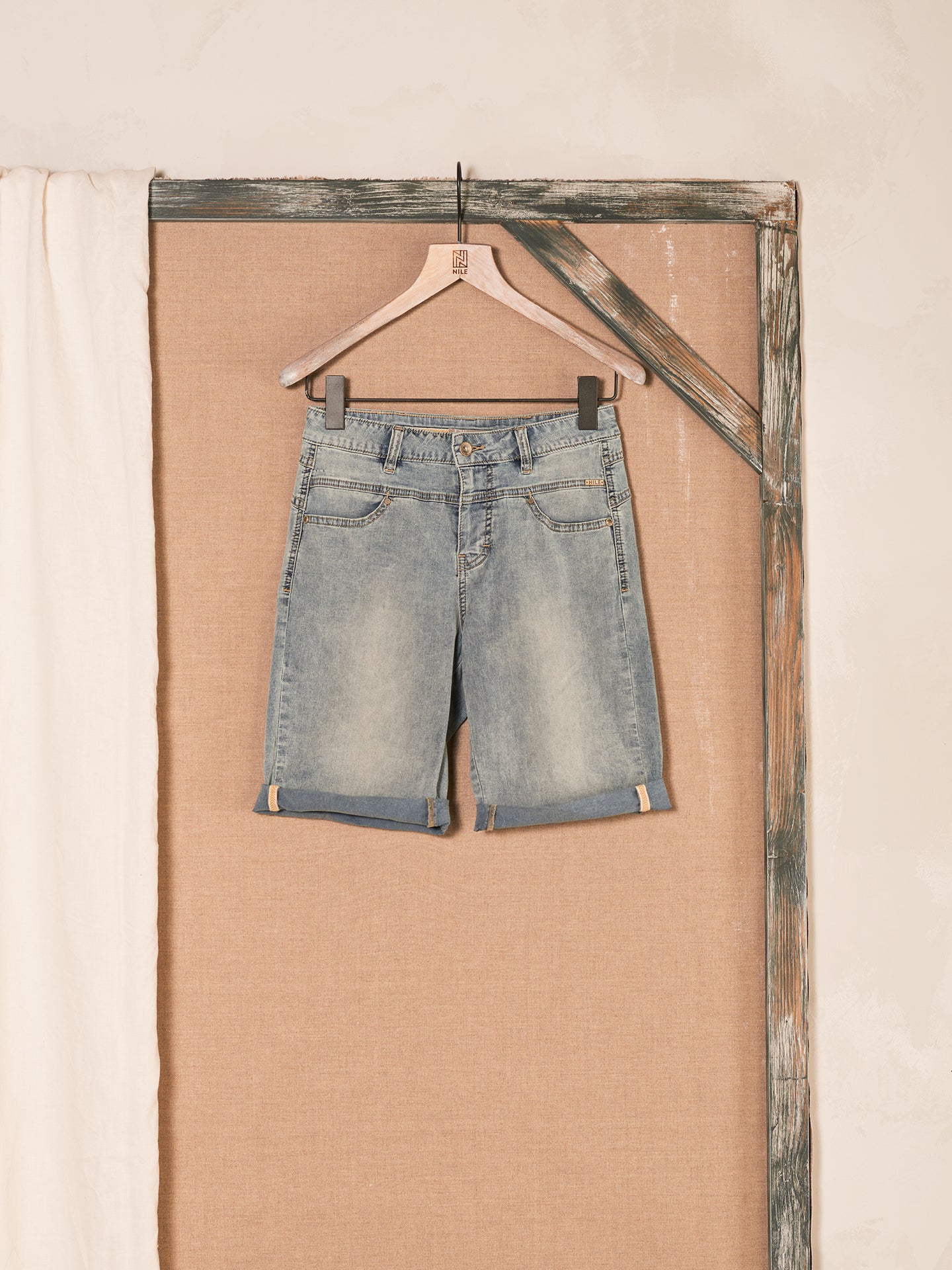 Denim shorts