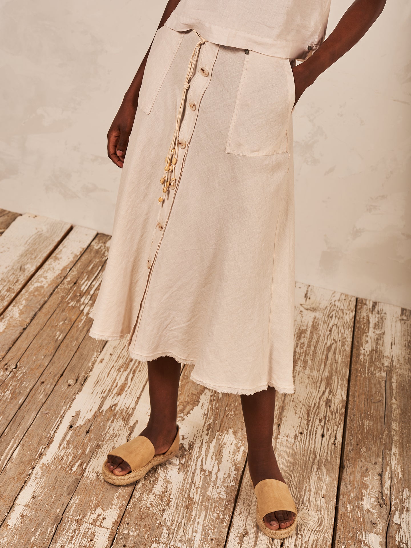 Linen skirt