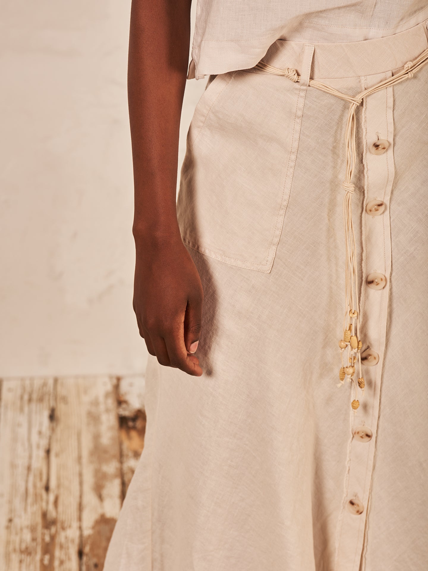 Linen skirt