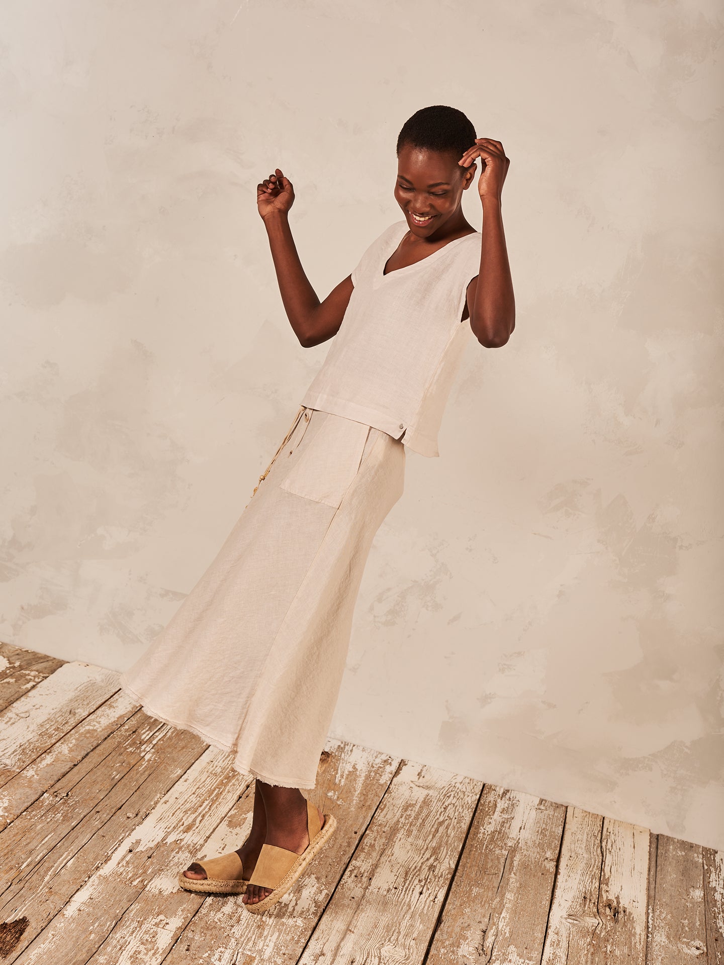 Linen skirt