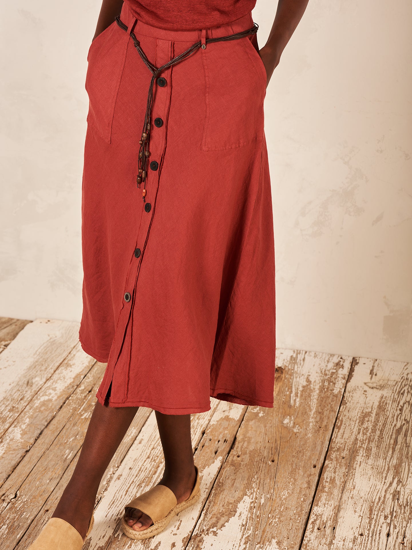 Linen skirt