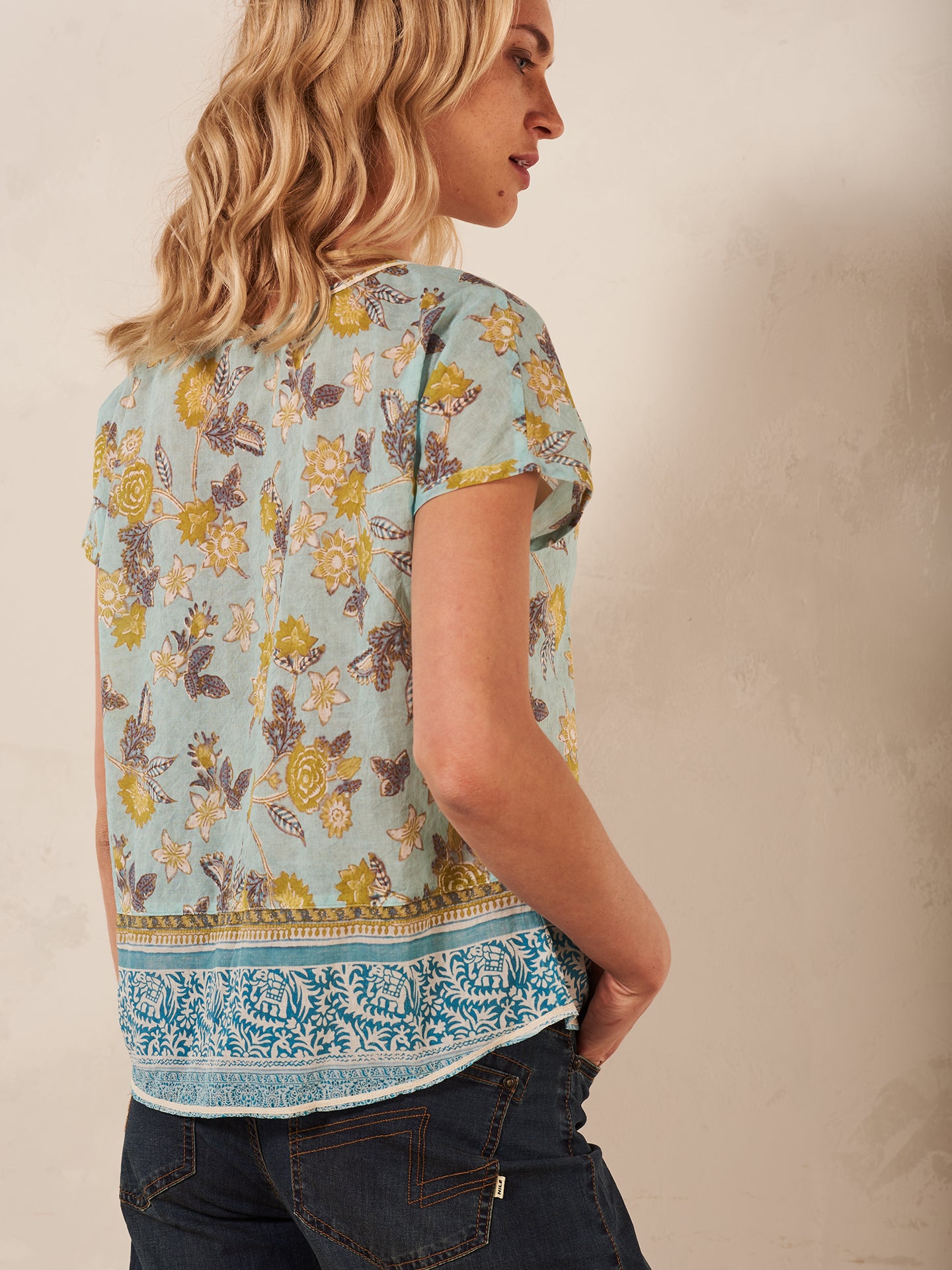 Blusa con stampa