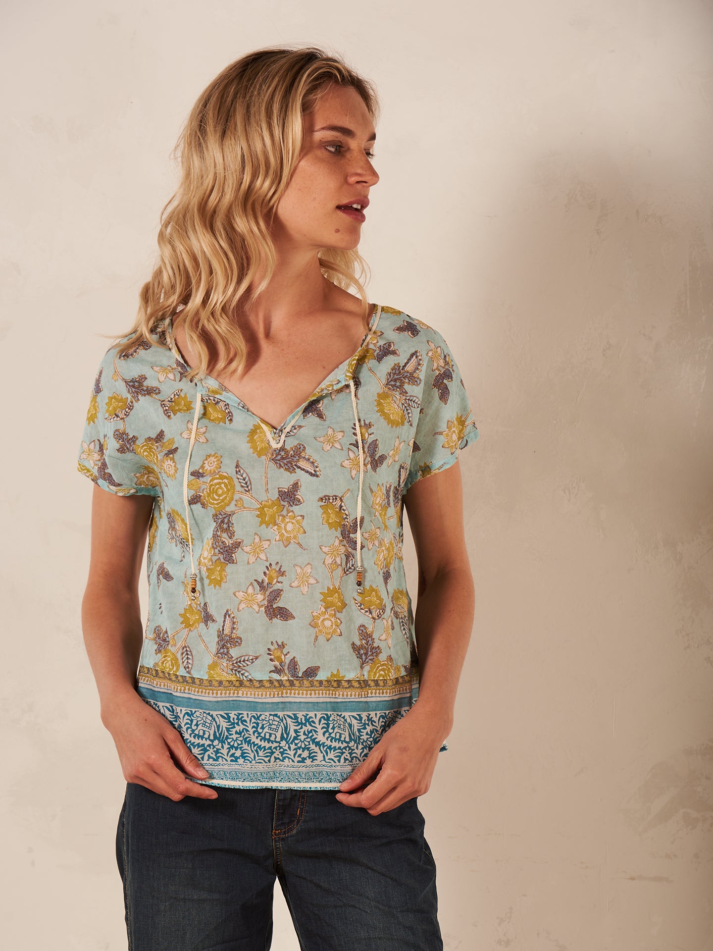 Blusa con stampa
