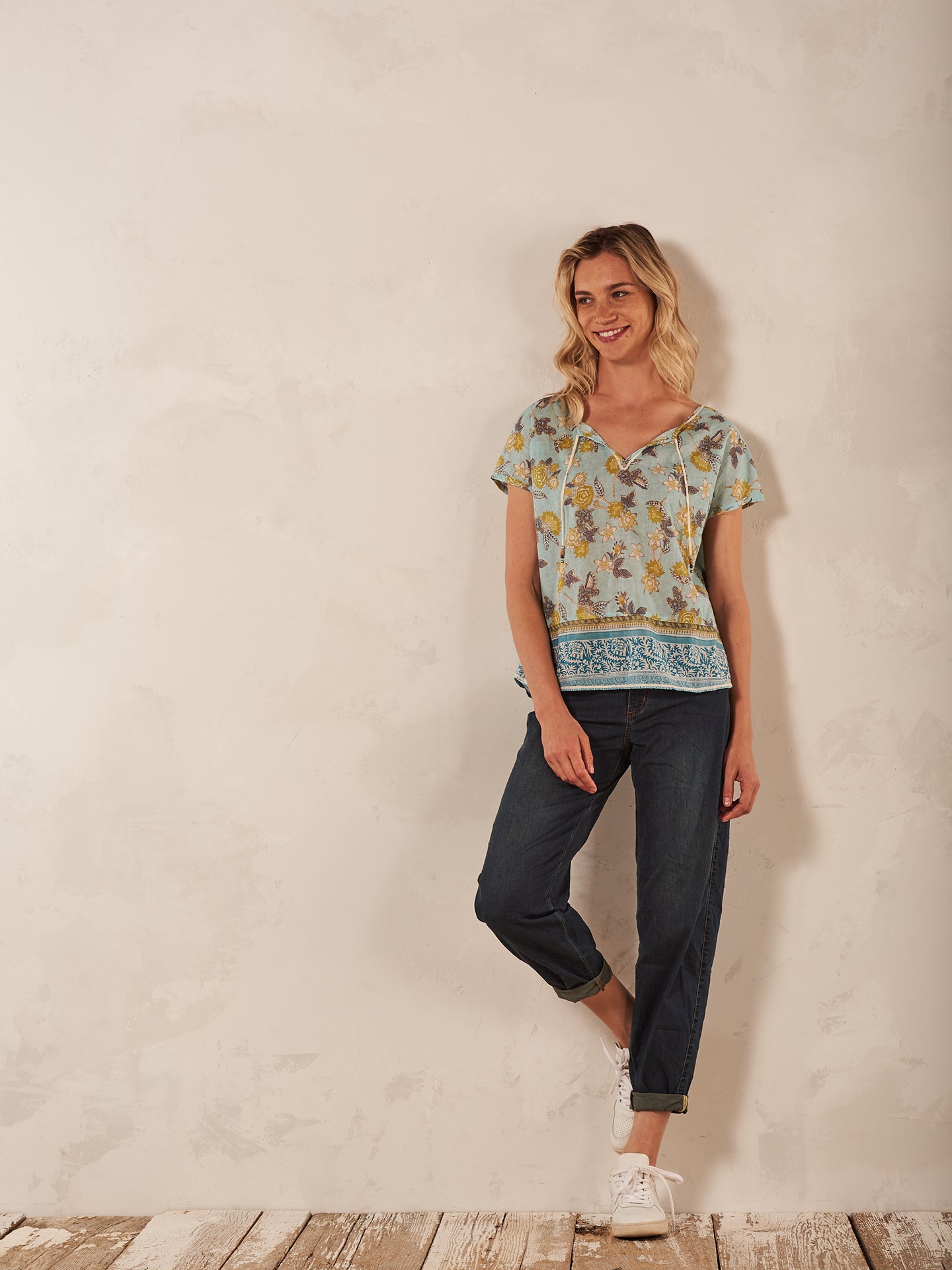Blusa con stampa