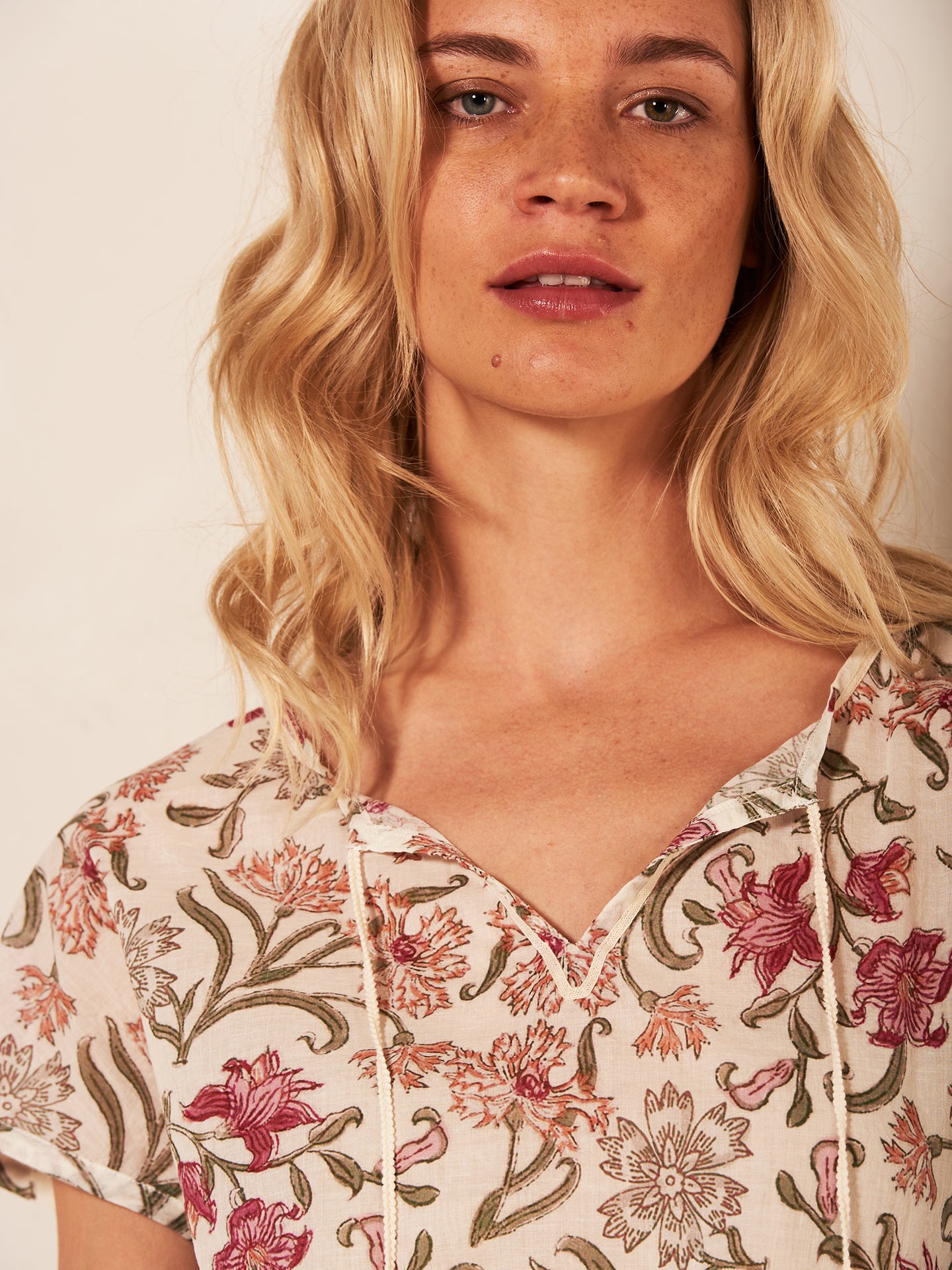 Blusa con stampa