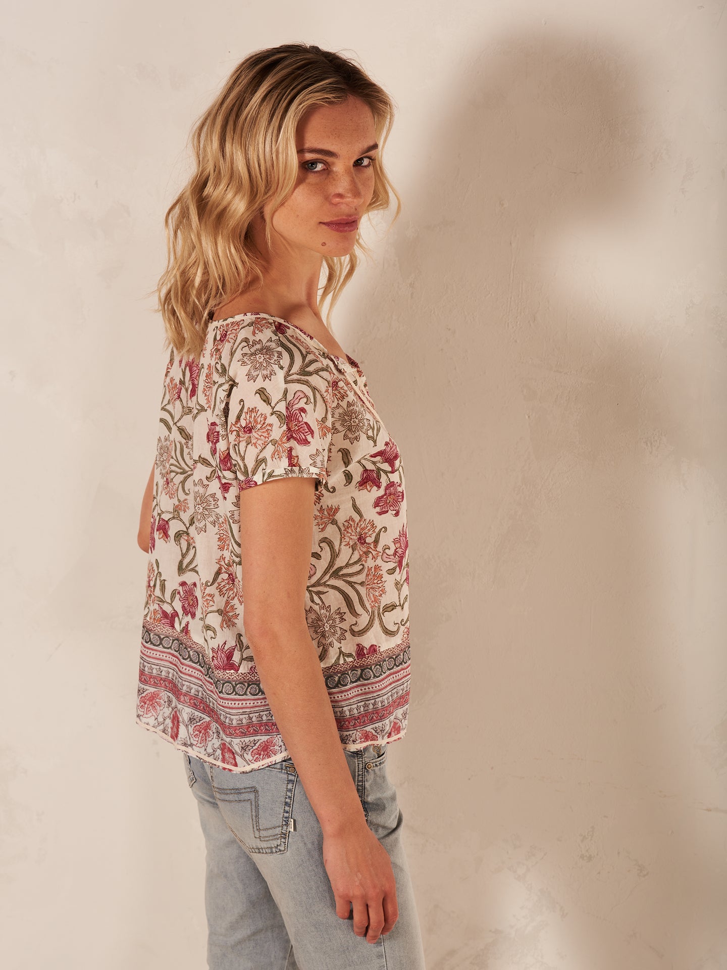 Blusa con stampa