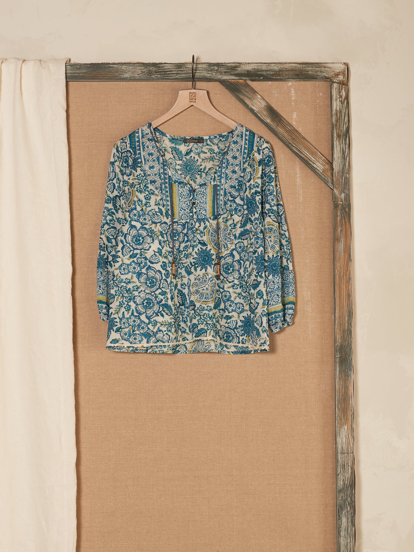 blouse à manches 3/4