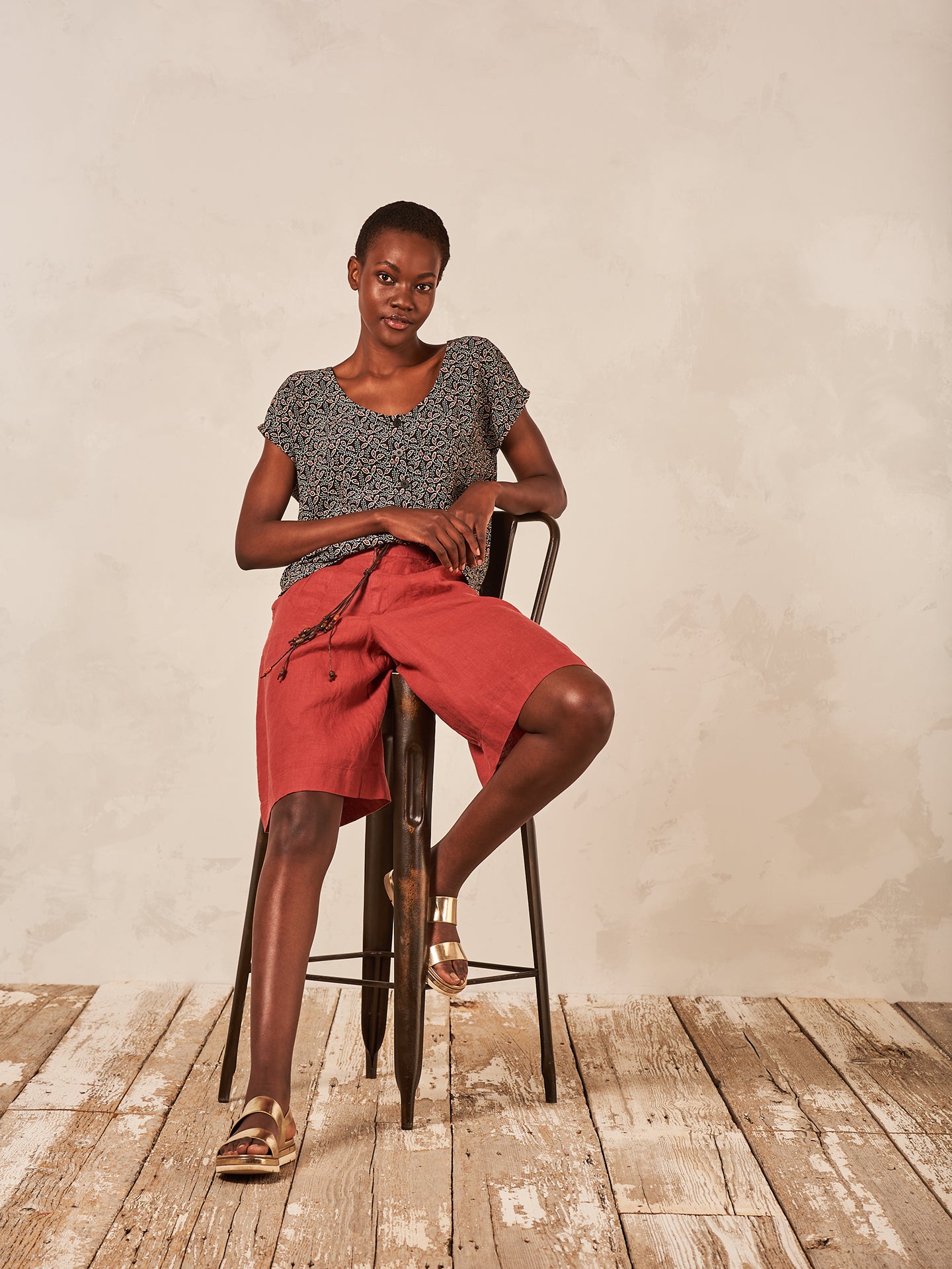 Blusa con stampa