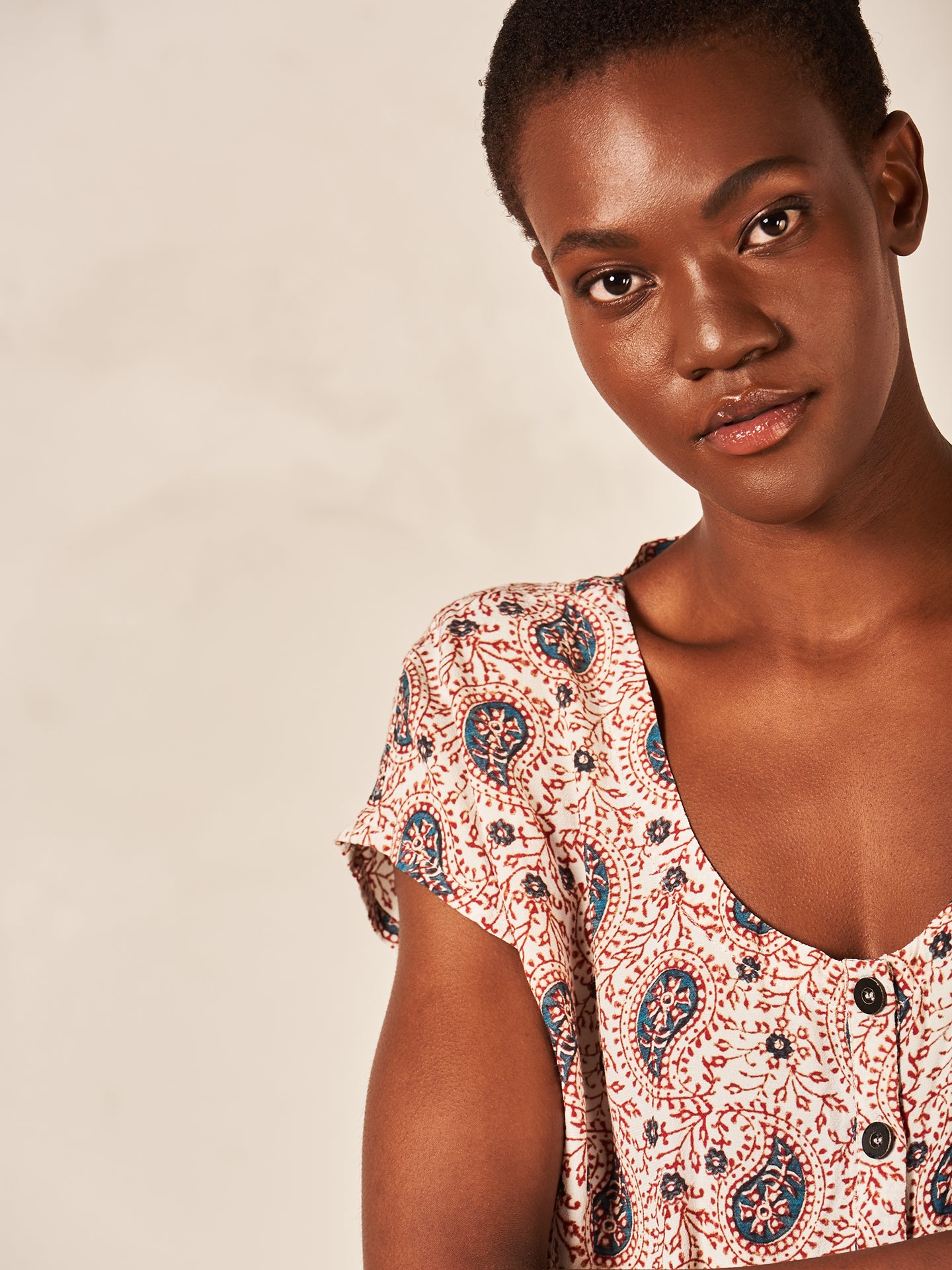 Blusa con stampa