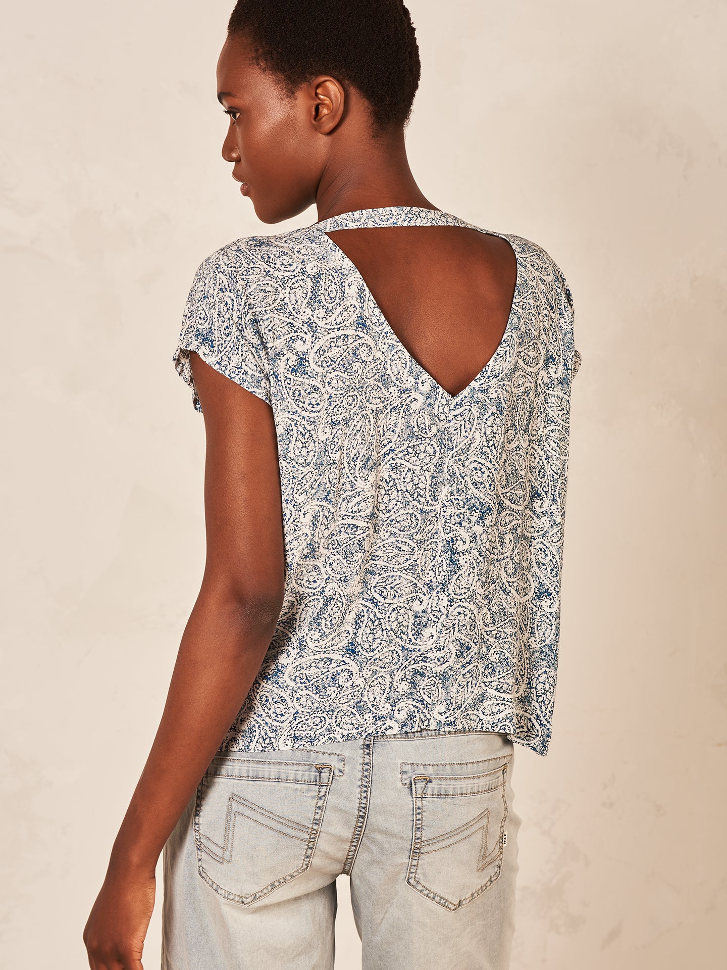 Blusa con stampa
