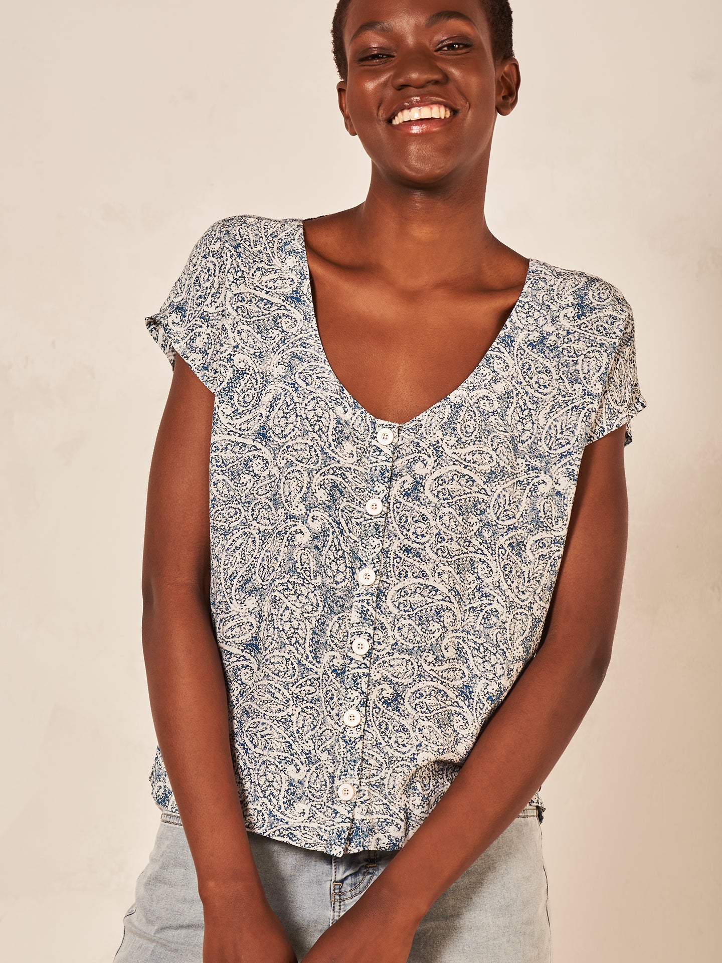 Blusa con stampa