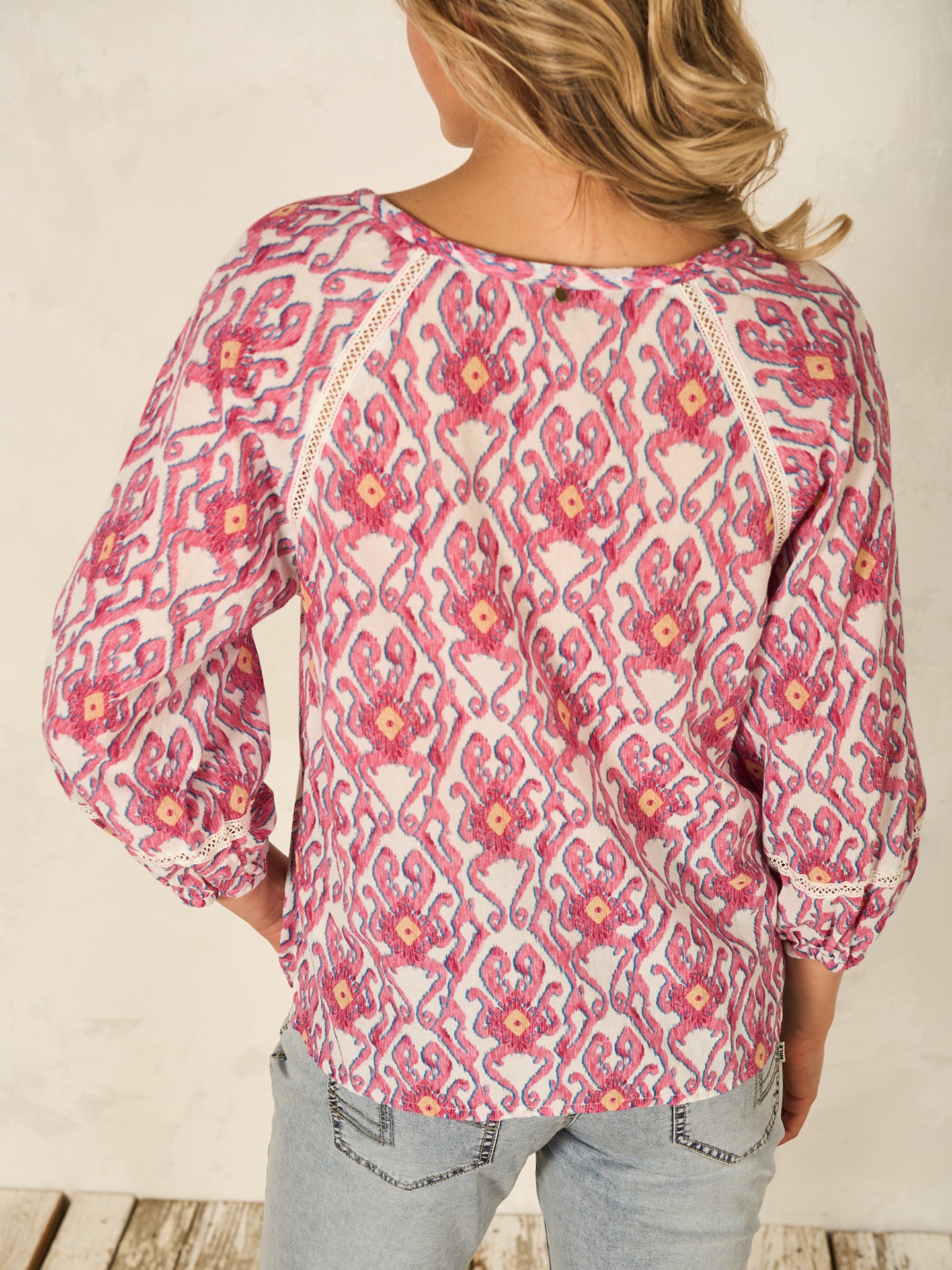 blouse à manches 3/4