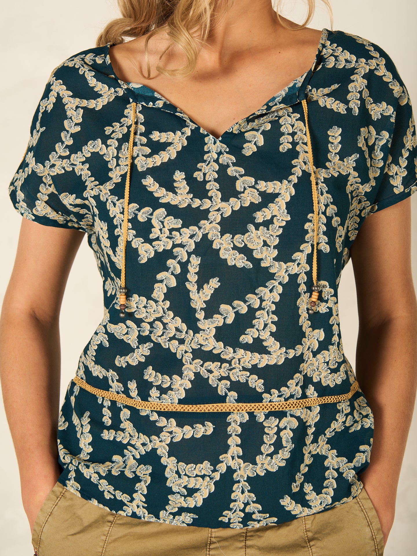 Bluse mit Druck