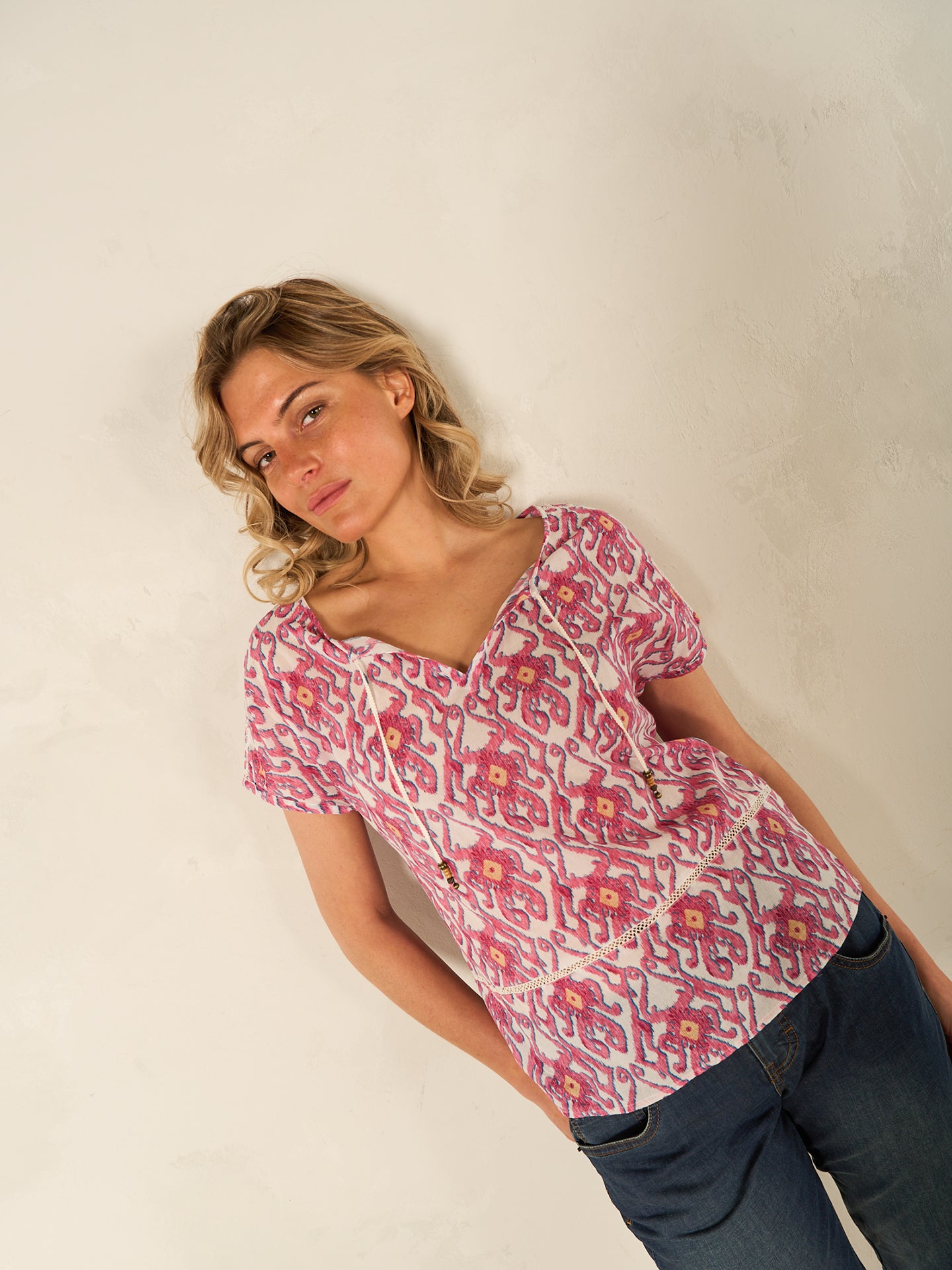 Bluse mit Druck