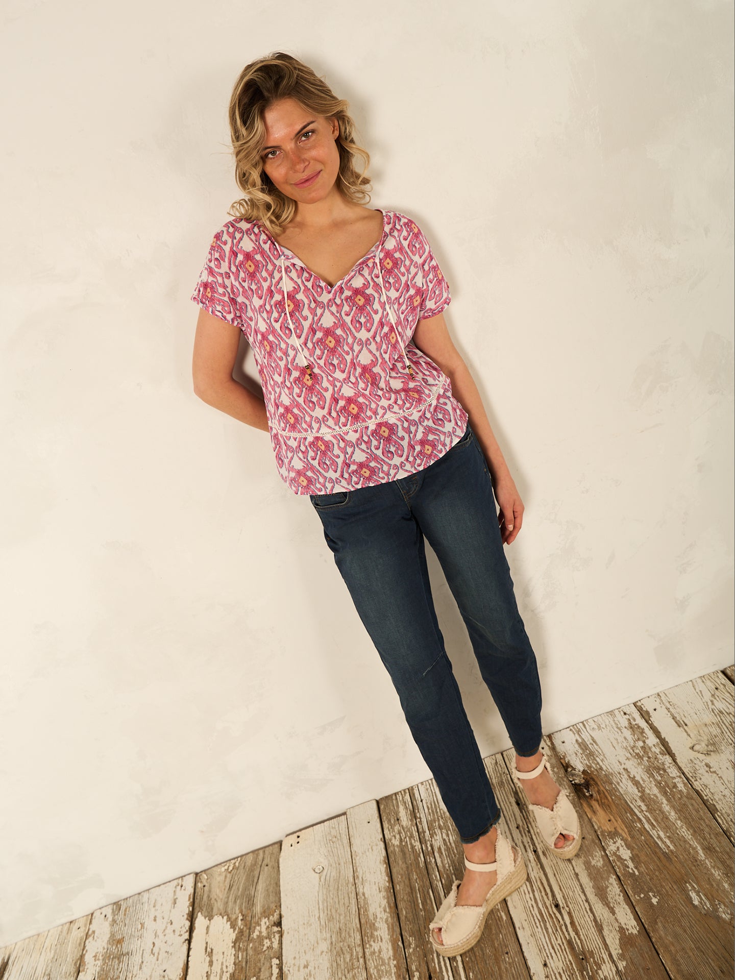 Bluse mit Druck