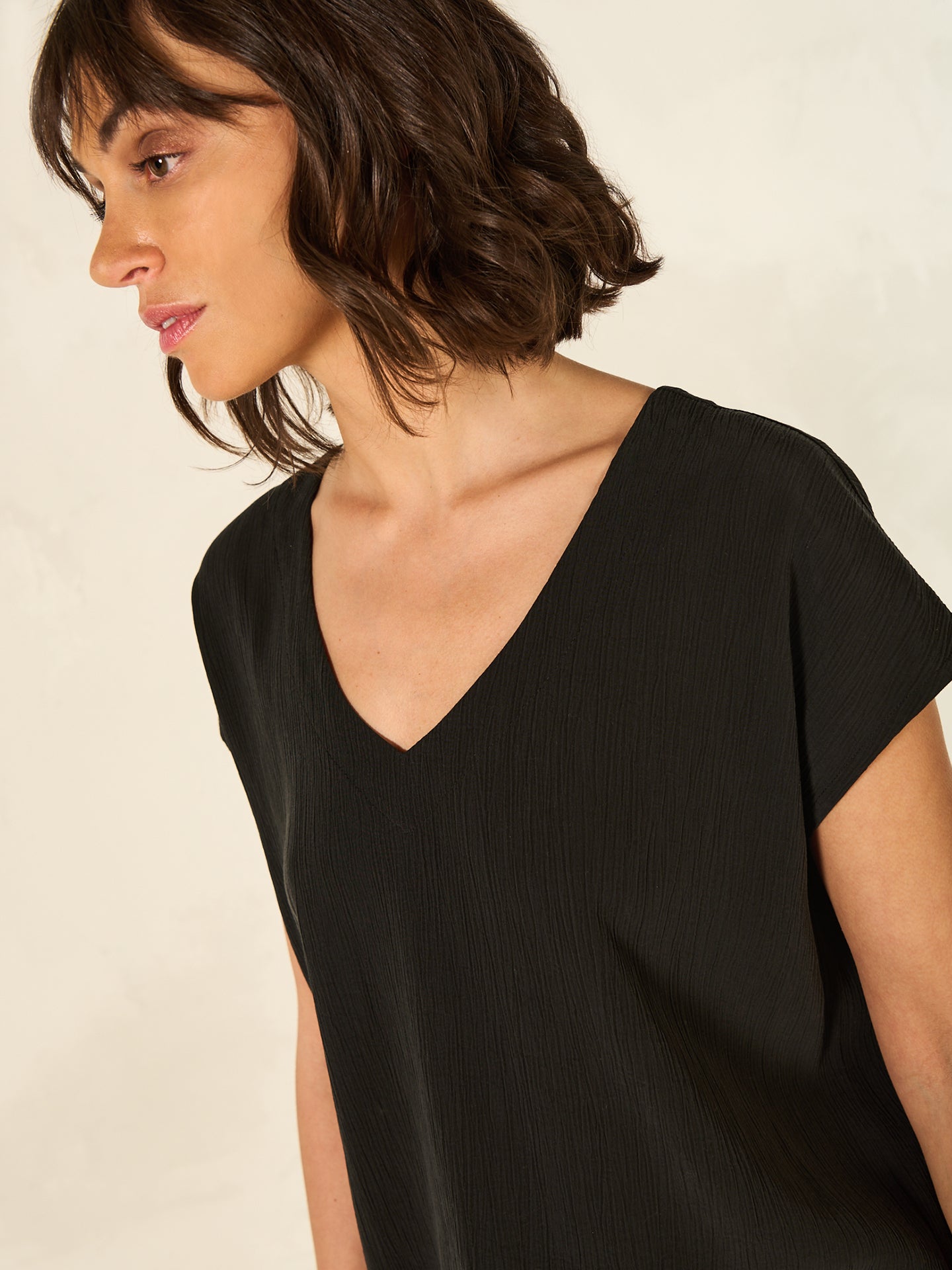 blouse avec col en V