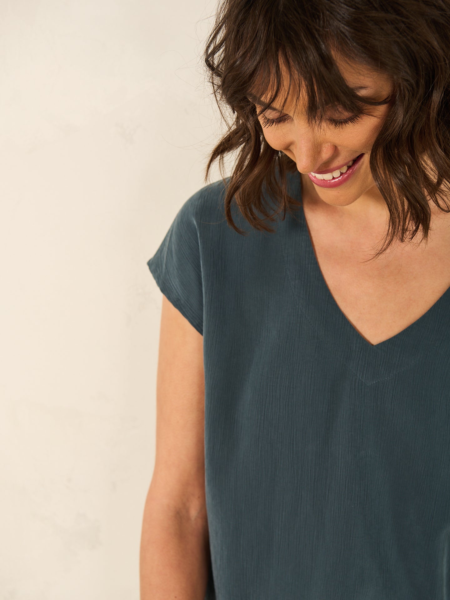 blouse avec col en V