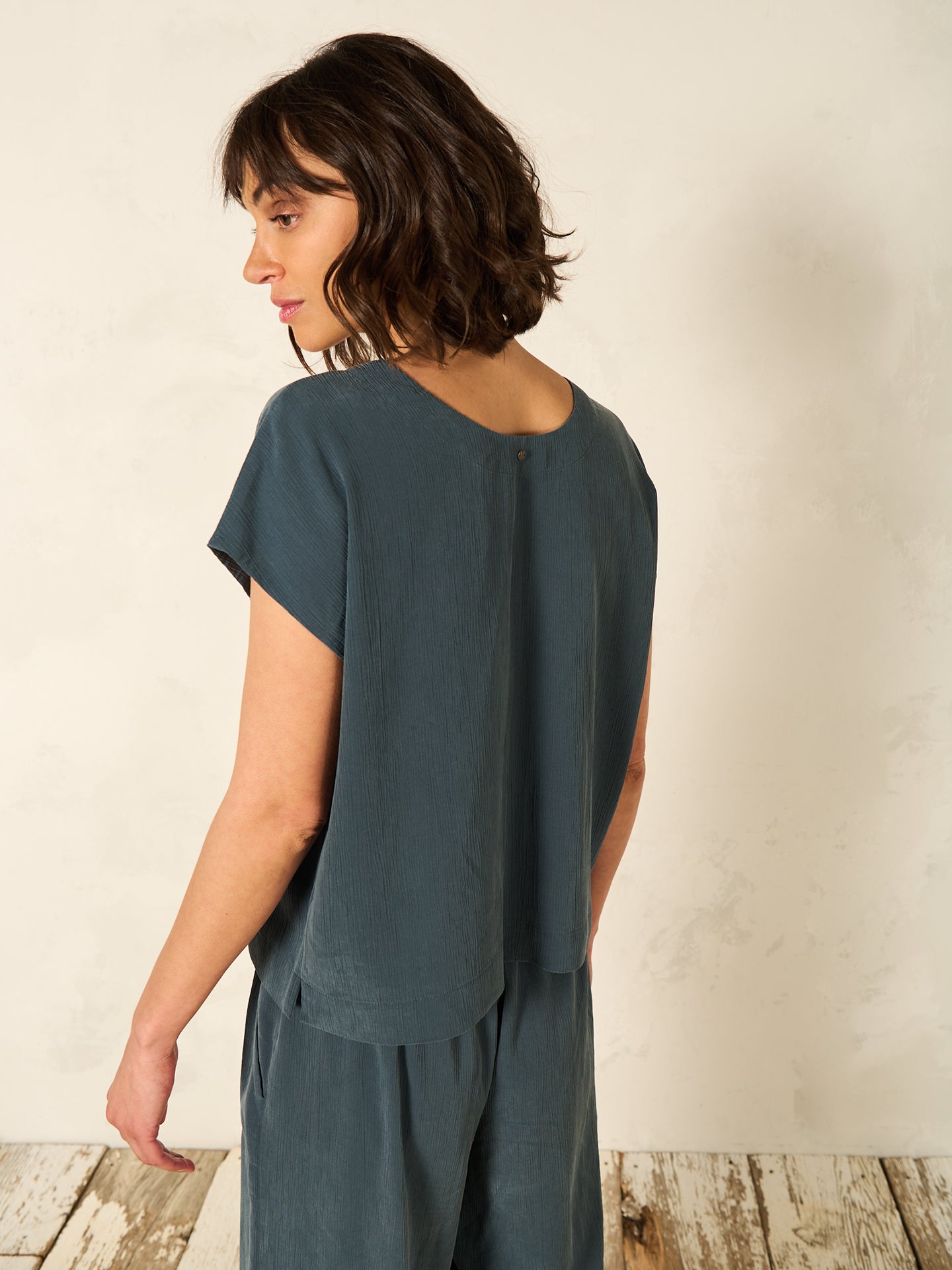 blouse avec col en V