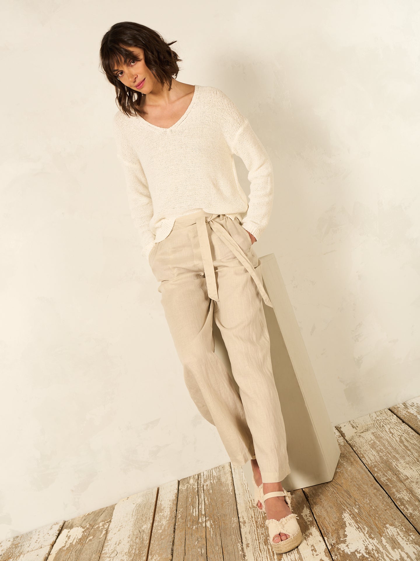 pull avec col en V