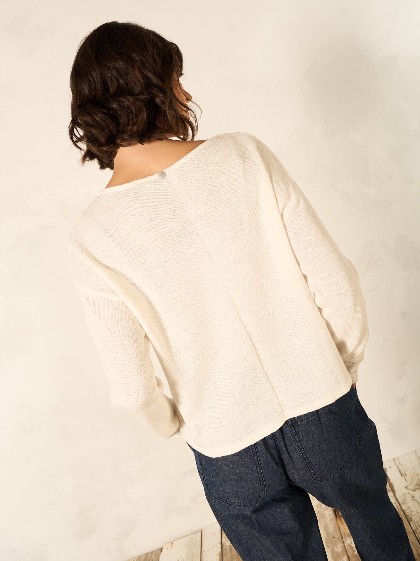 Maglione in maglia misto lino