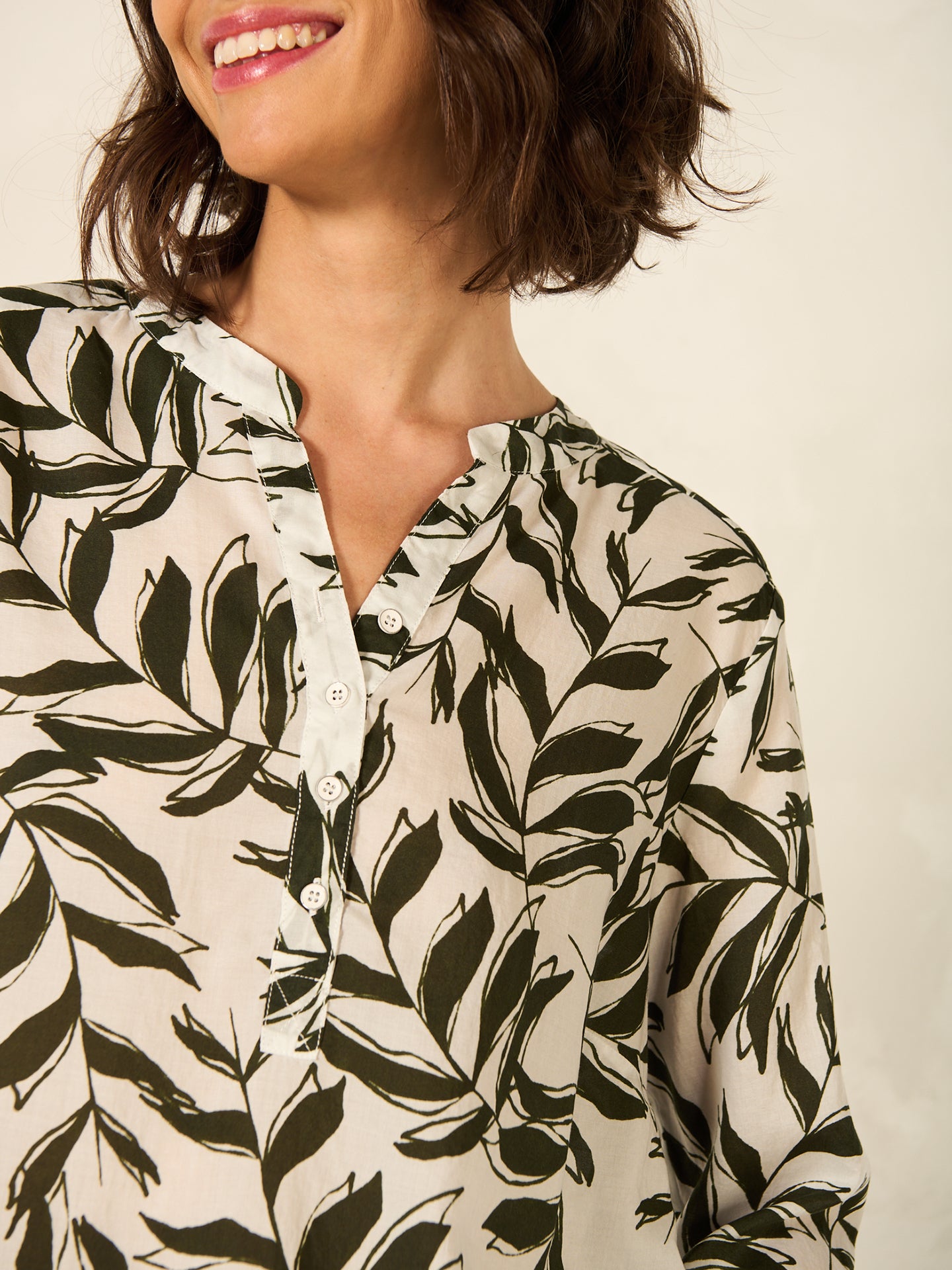 blouse à manches 3/4