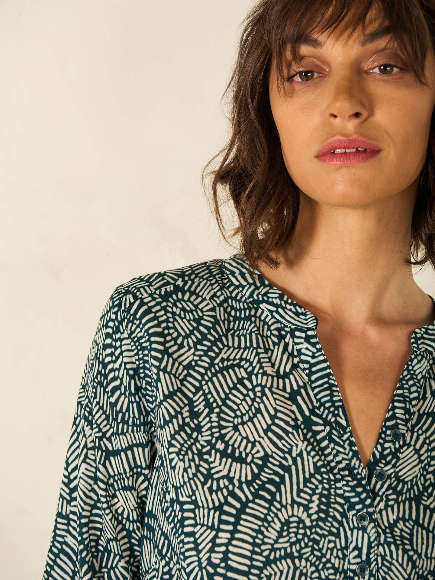 blouse à manches 3/4
