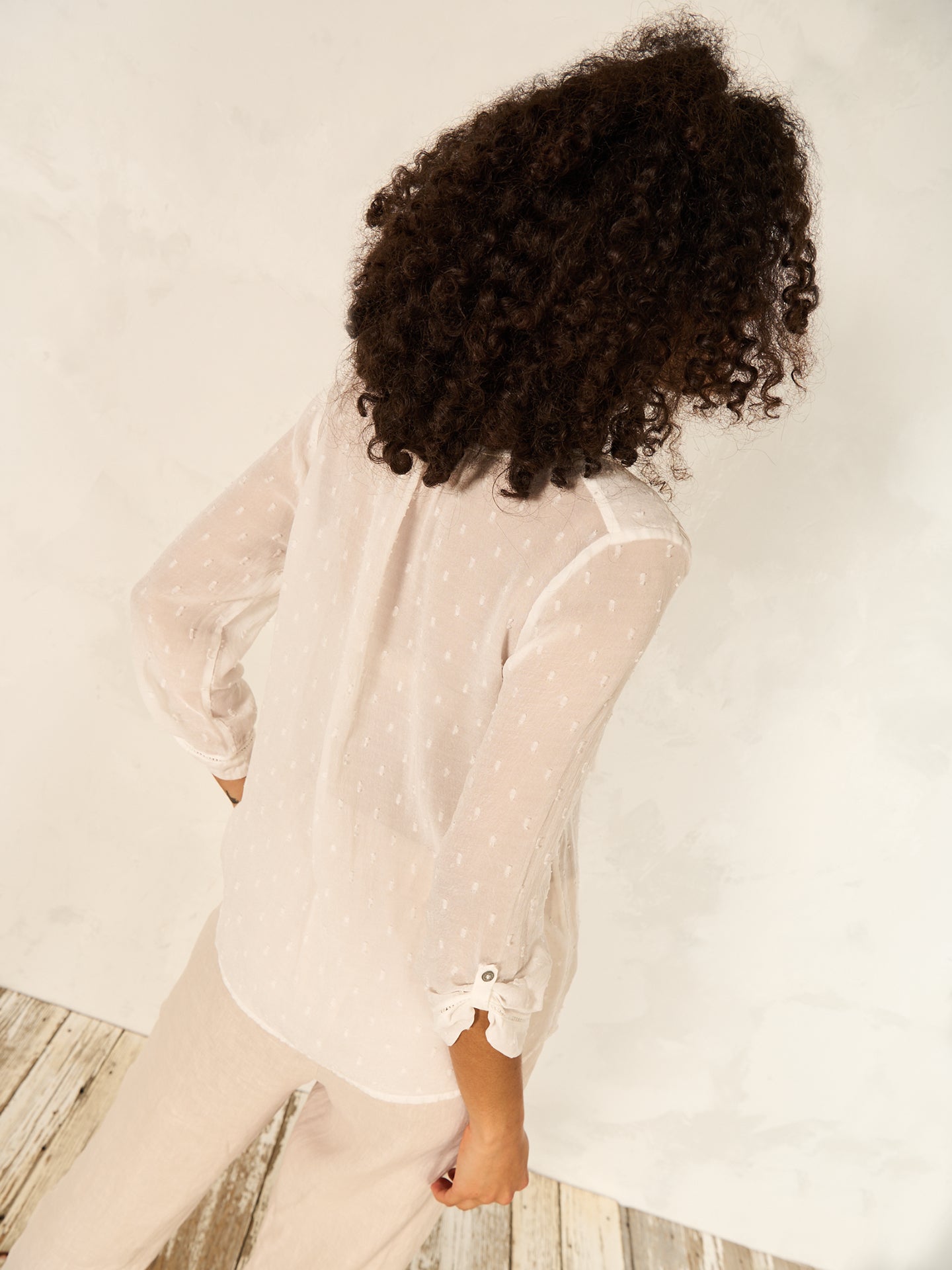 Blusa con maniche a 3/4