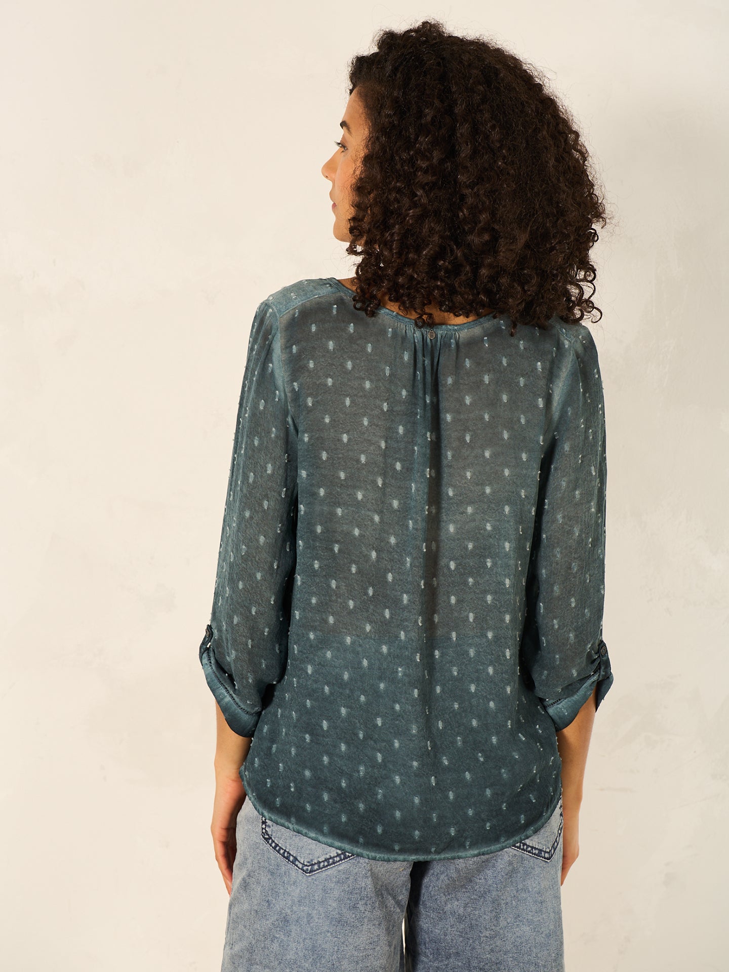 Blusa con maniche a 3/4