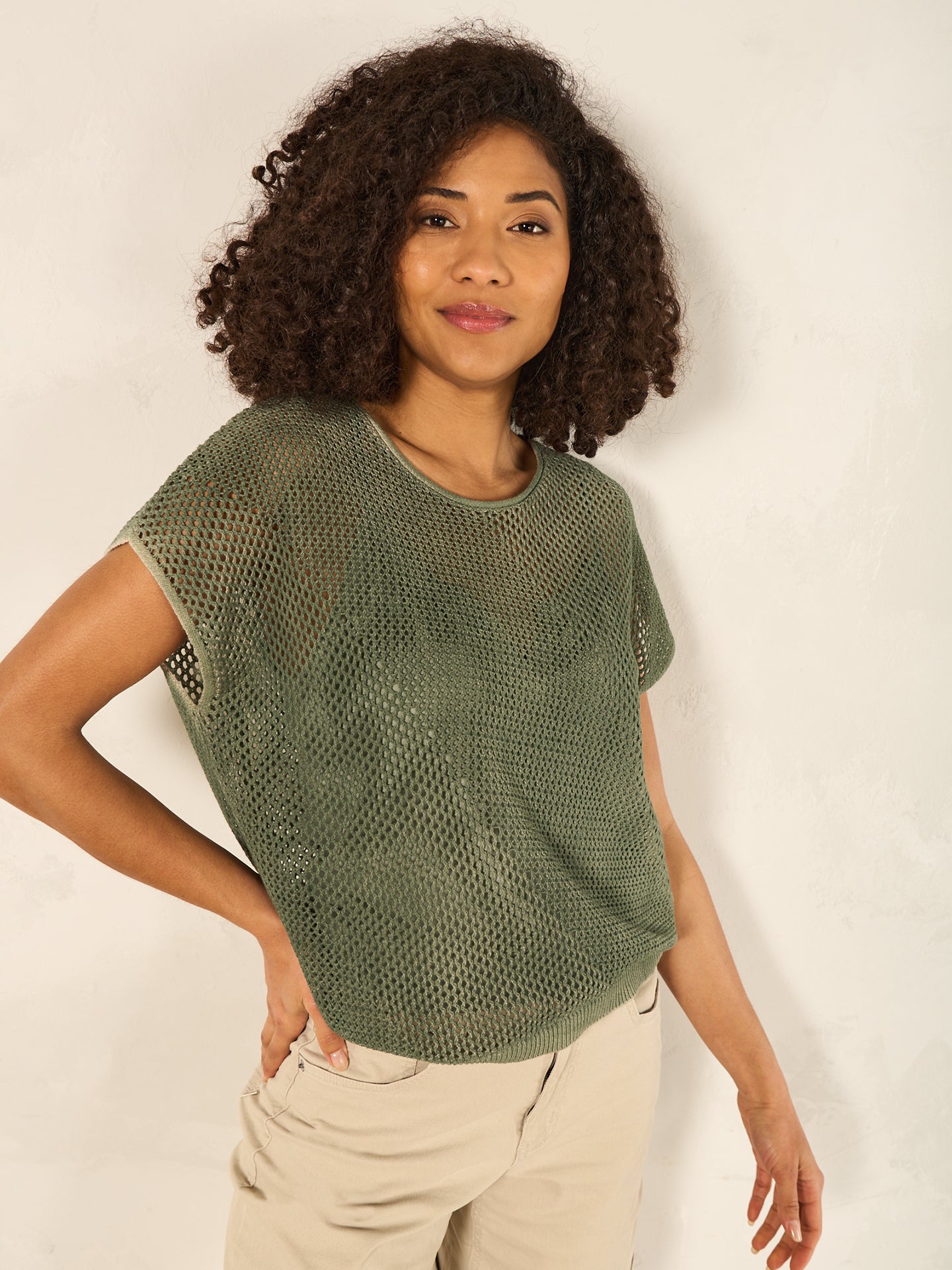 Pullover locker gestrickt