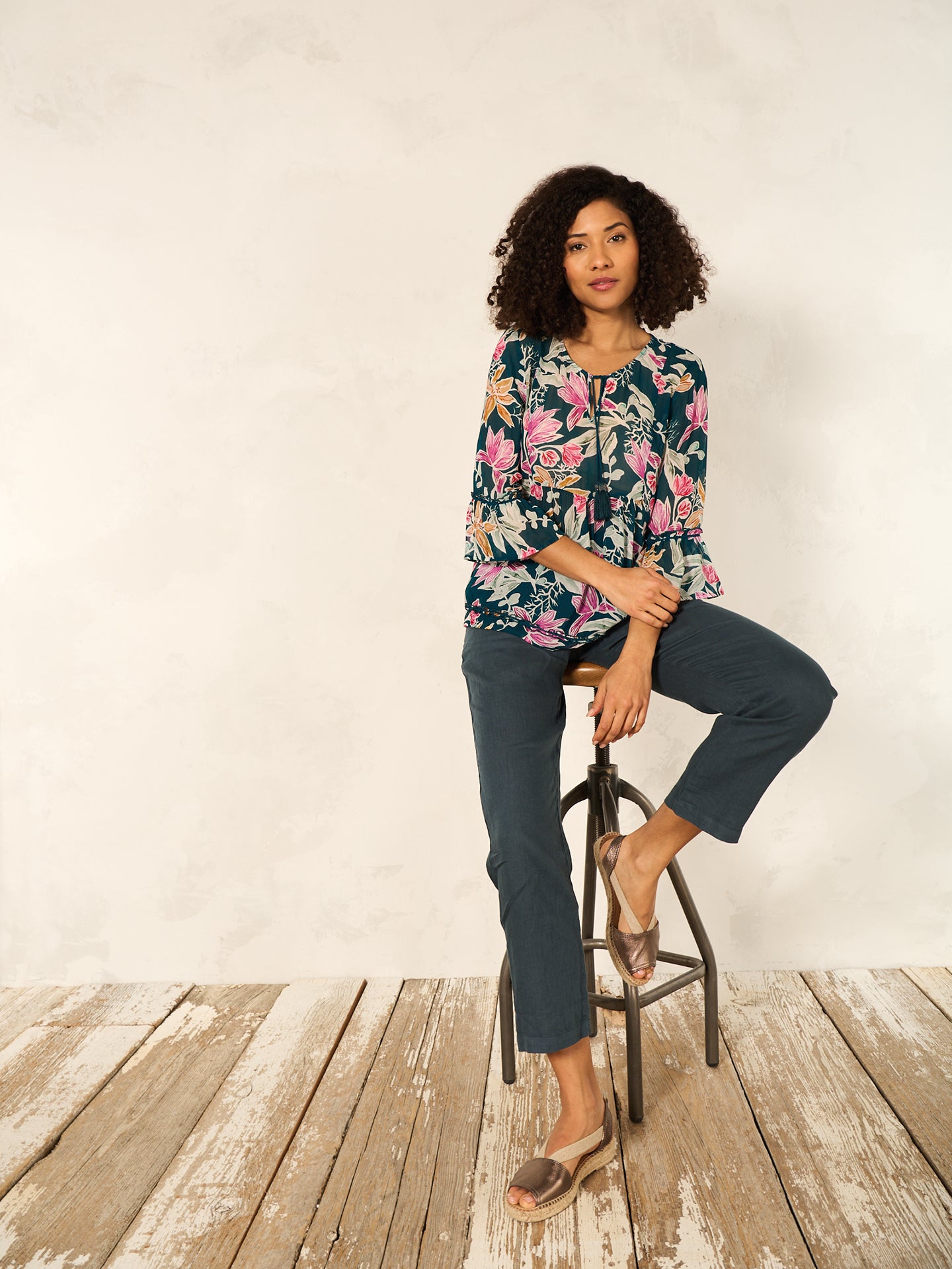 Bluse mit Rüschendetail