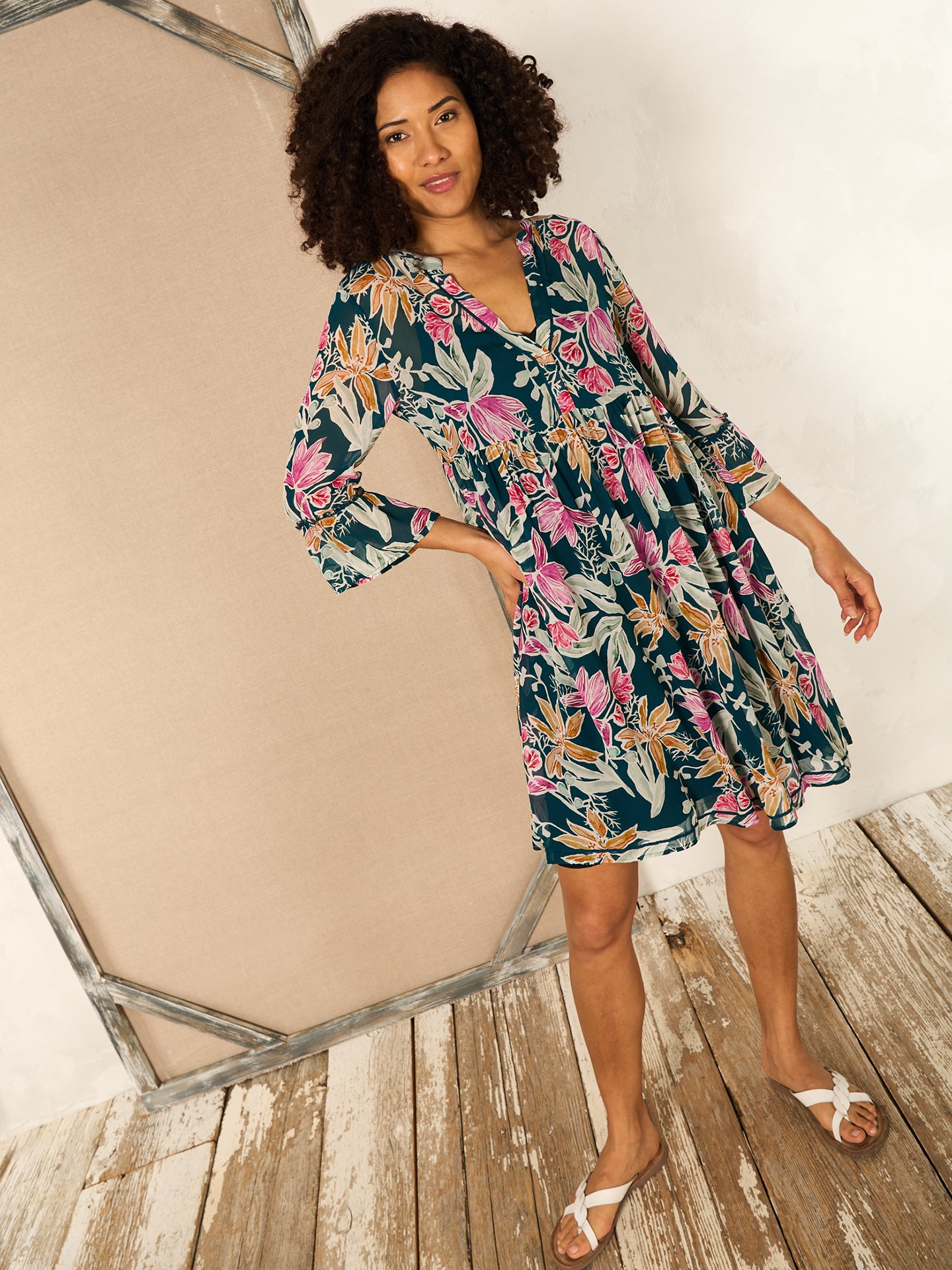 robe avec col en V