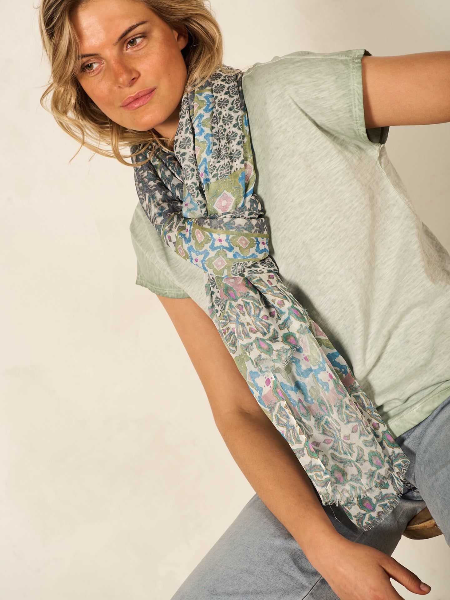 Schal mit Druck