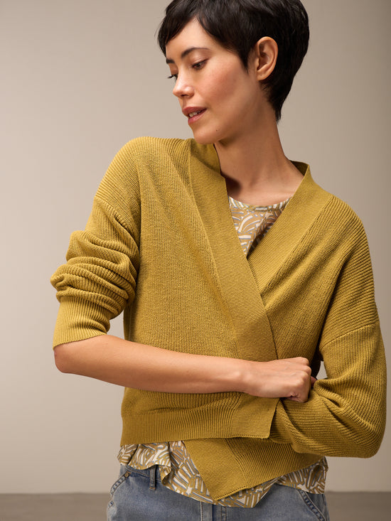 Strickjacke mit V-Ausschnitt