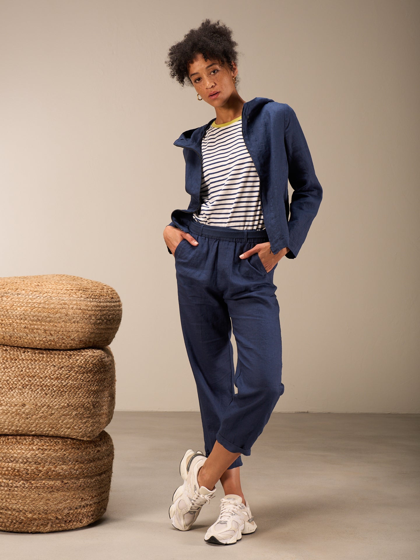 Pantaloni con vita elastica