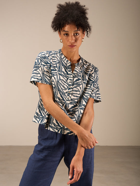 Blusa a maniche corte