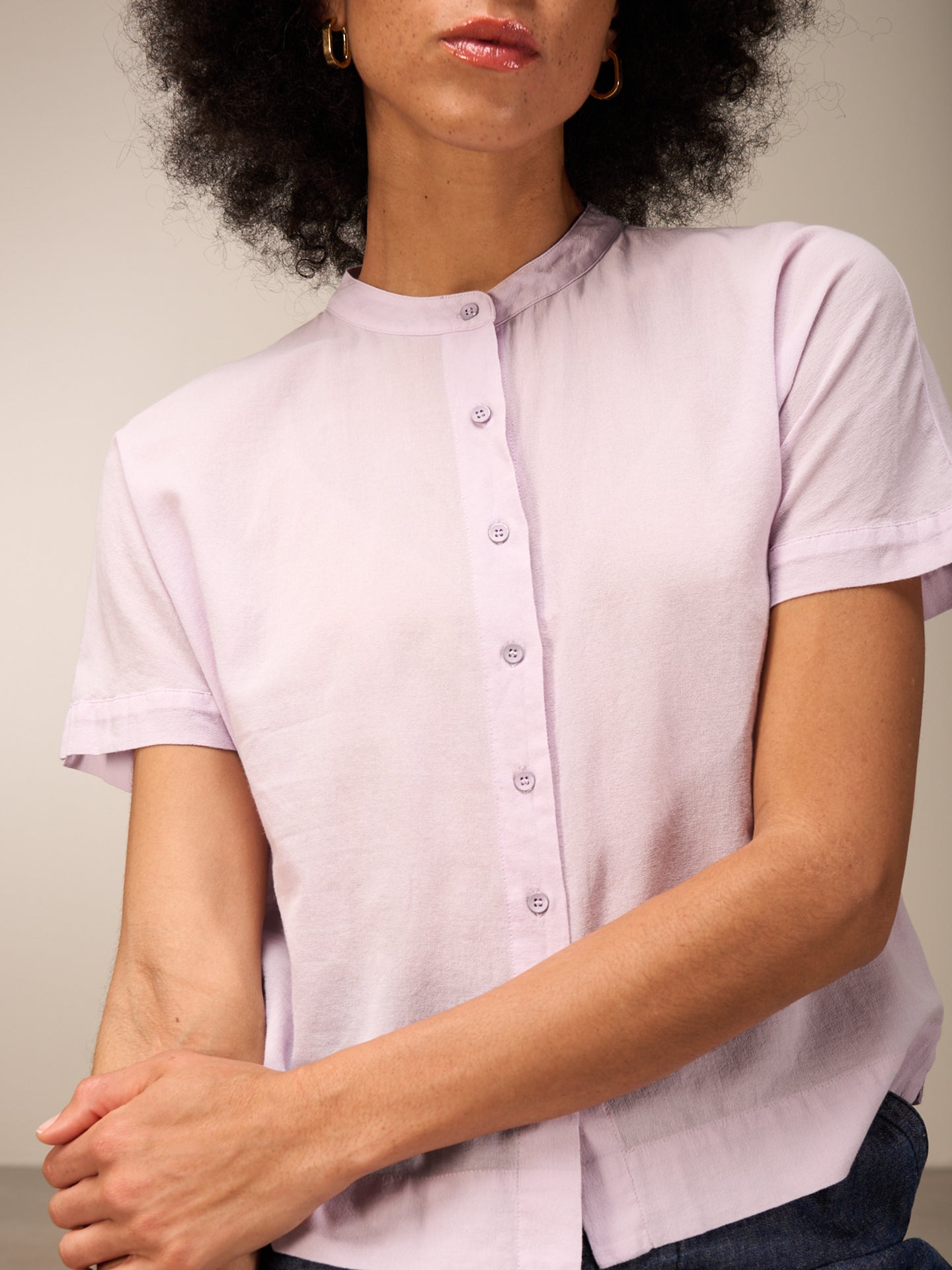 Blusa a maniche corte