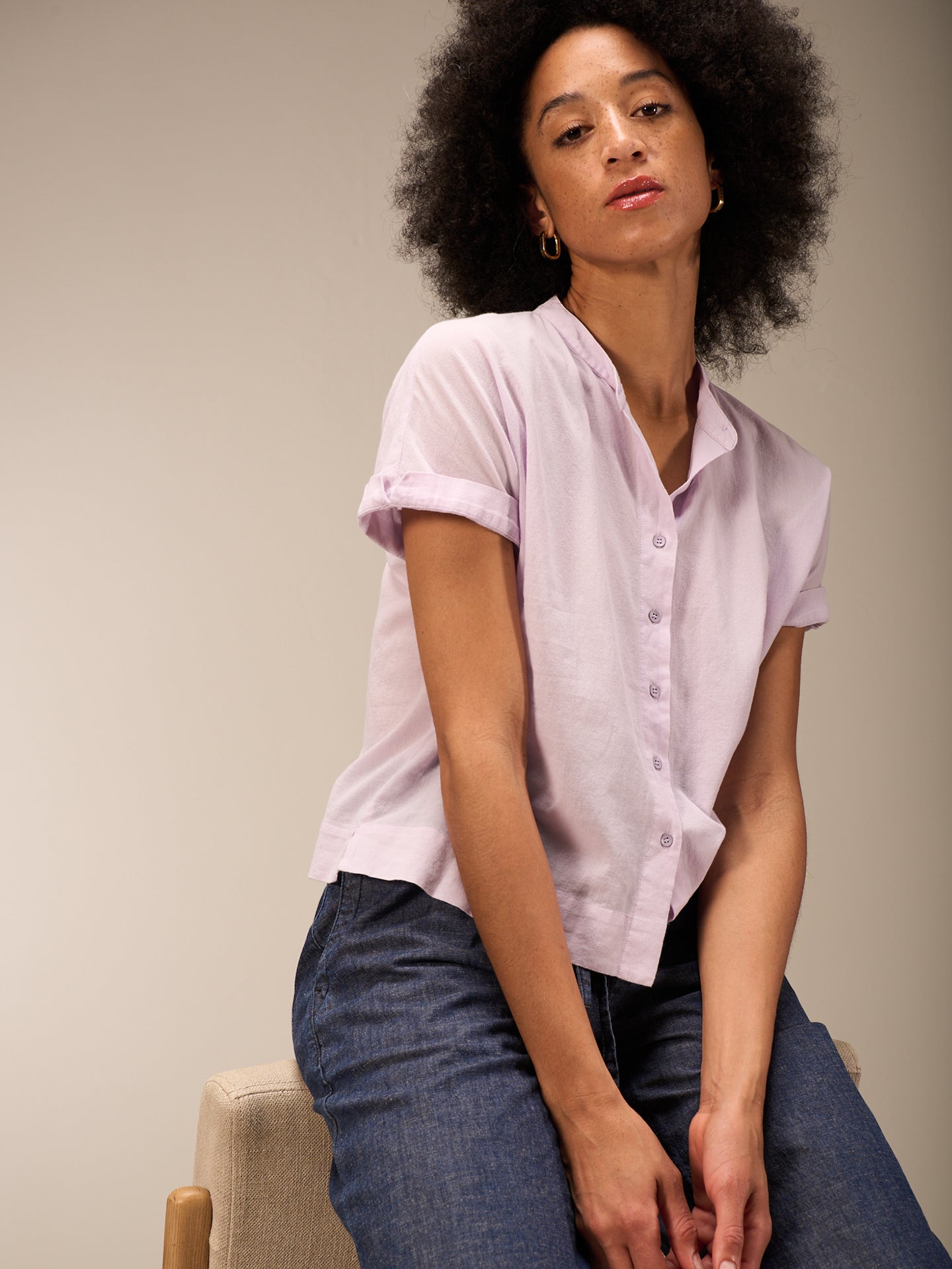 Blusa a maniche corte