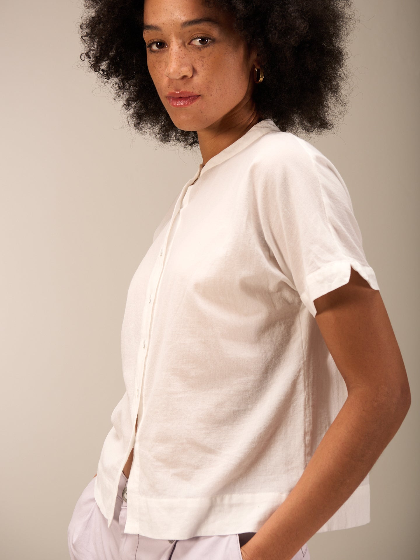 Blusa a maniche corte