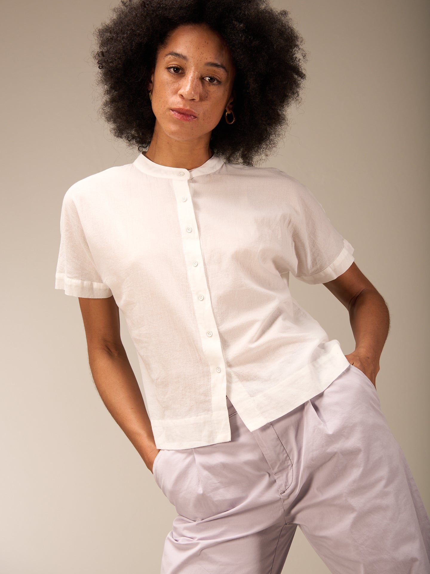 Blusa a maniche corte