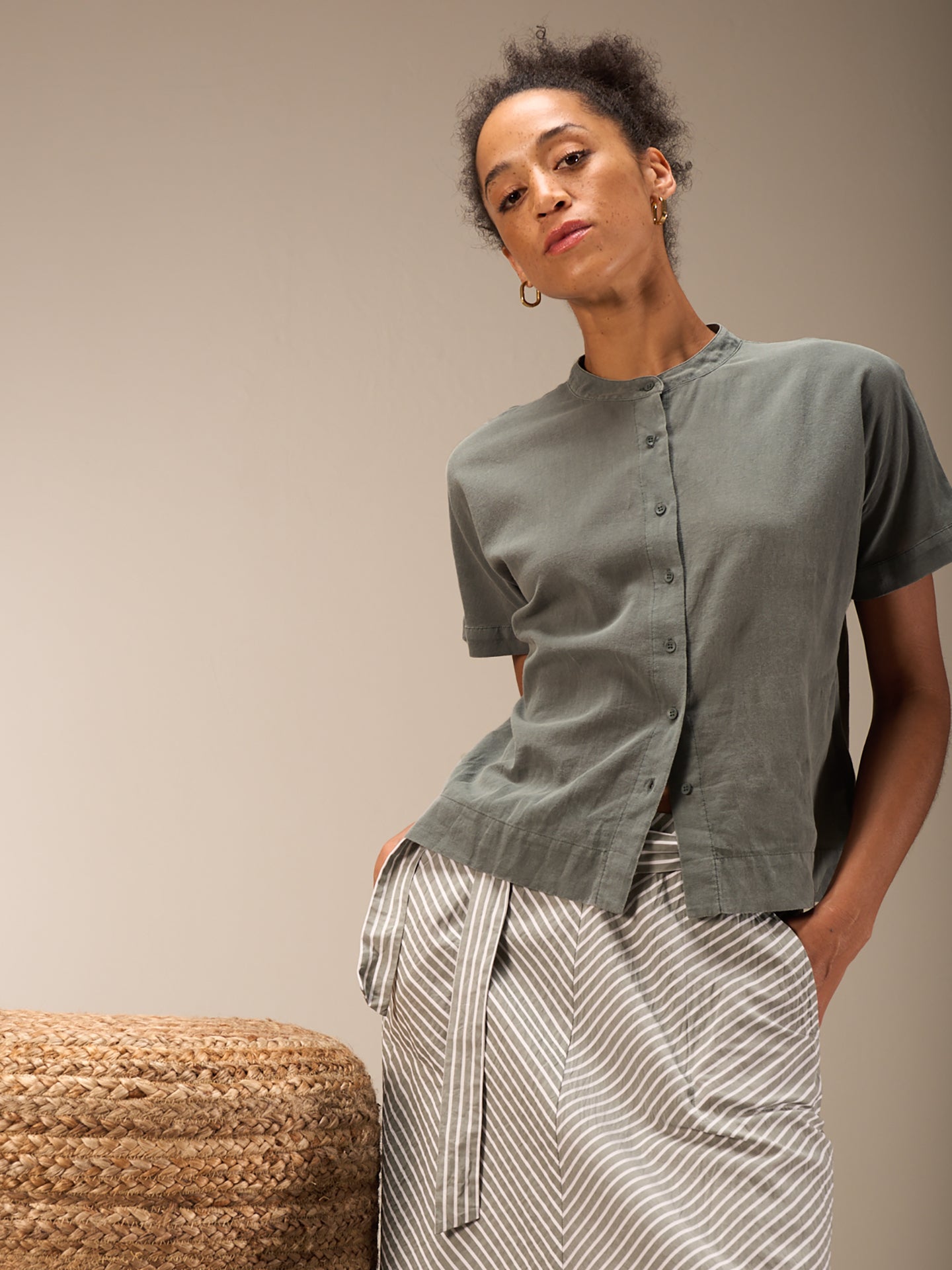 Blusa a maniche corte
