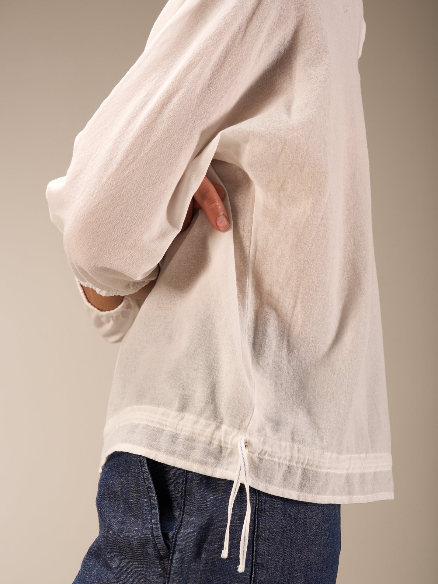 Round-neck blouse