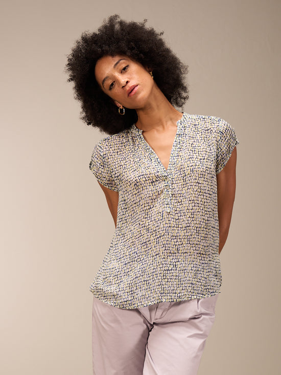 Bluse mit Rundhals