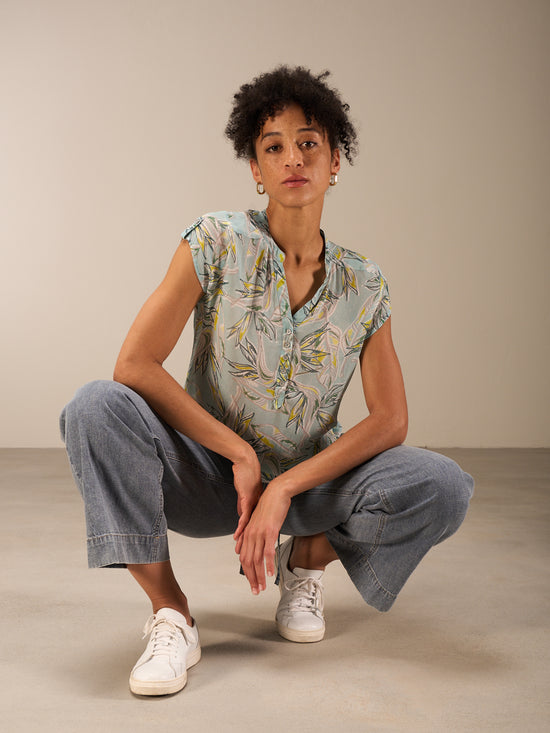 blouse à col rond