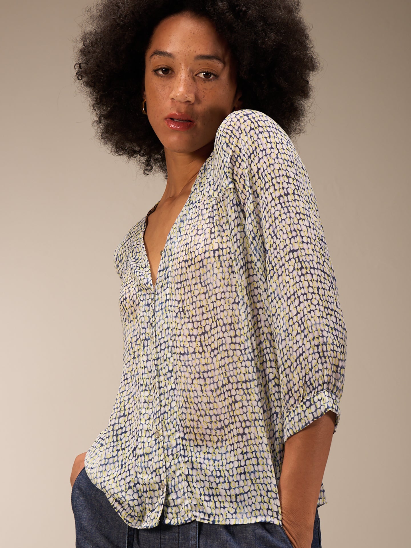 Bluse mit Knopfleiste