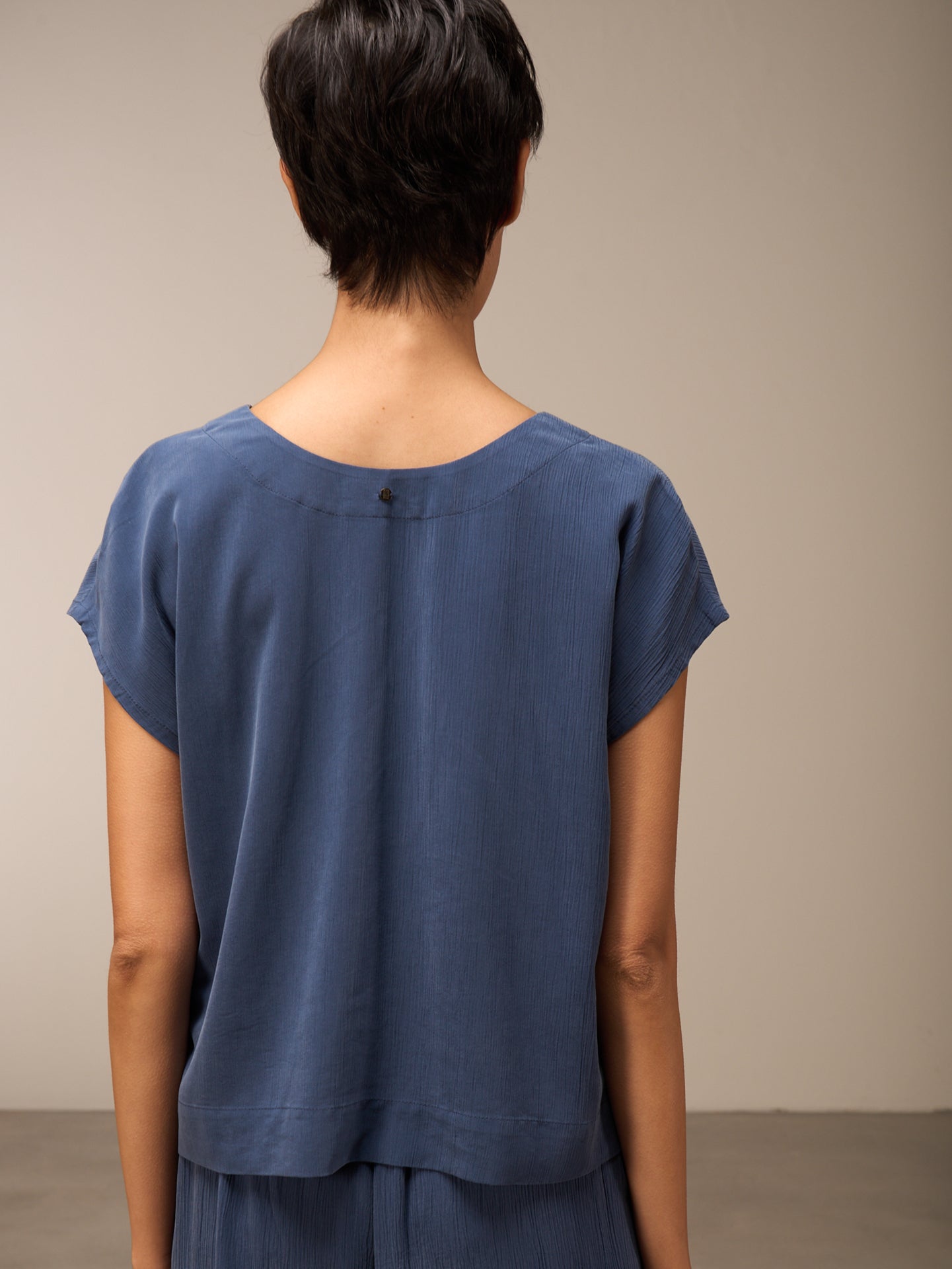 Shirt with V-neck