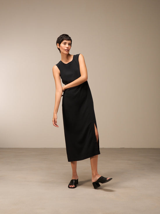 Kleid mit Rundhals