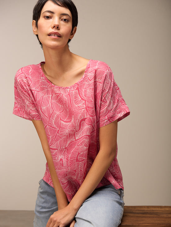 Bluse mit Rundhals